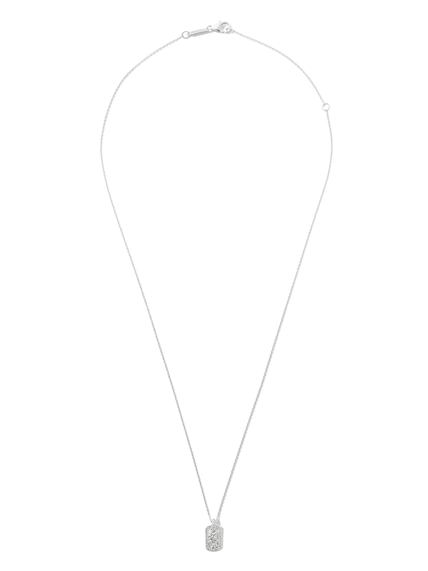 18kt white gold diamond necklace