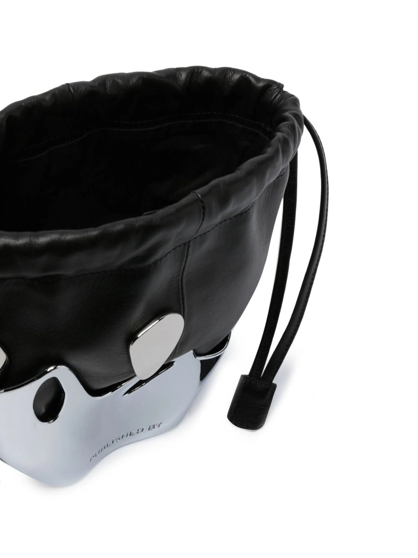 chrome-splash bucket bag