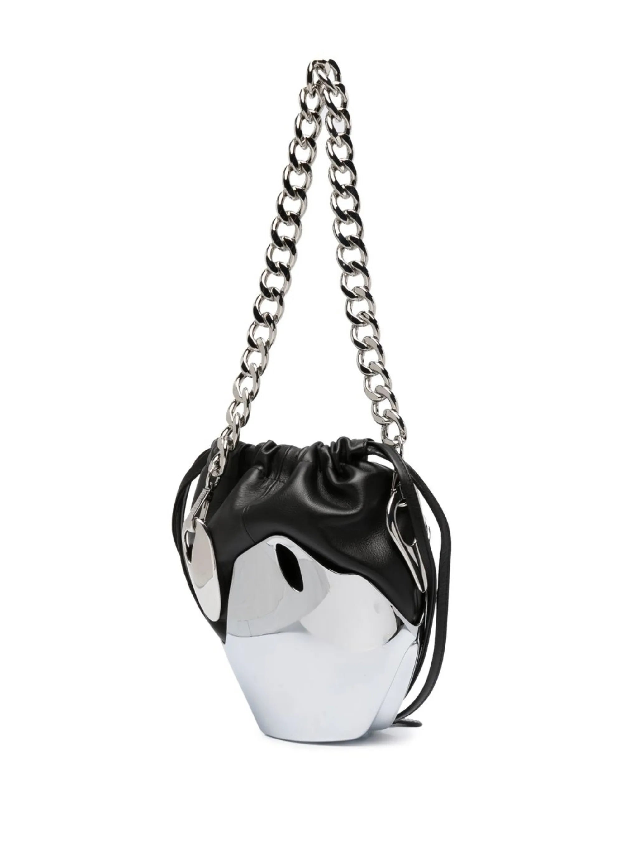 chrome-splash bucket bag
