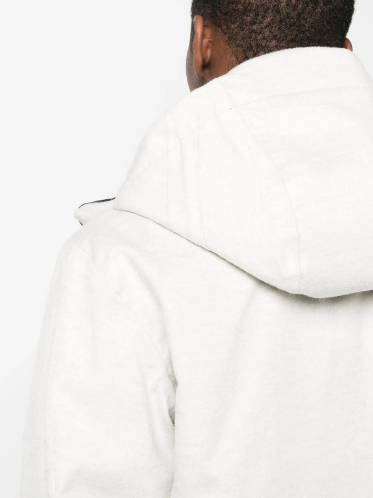 zip-up hooded jacket