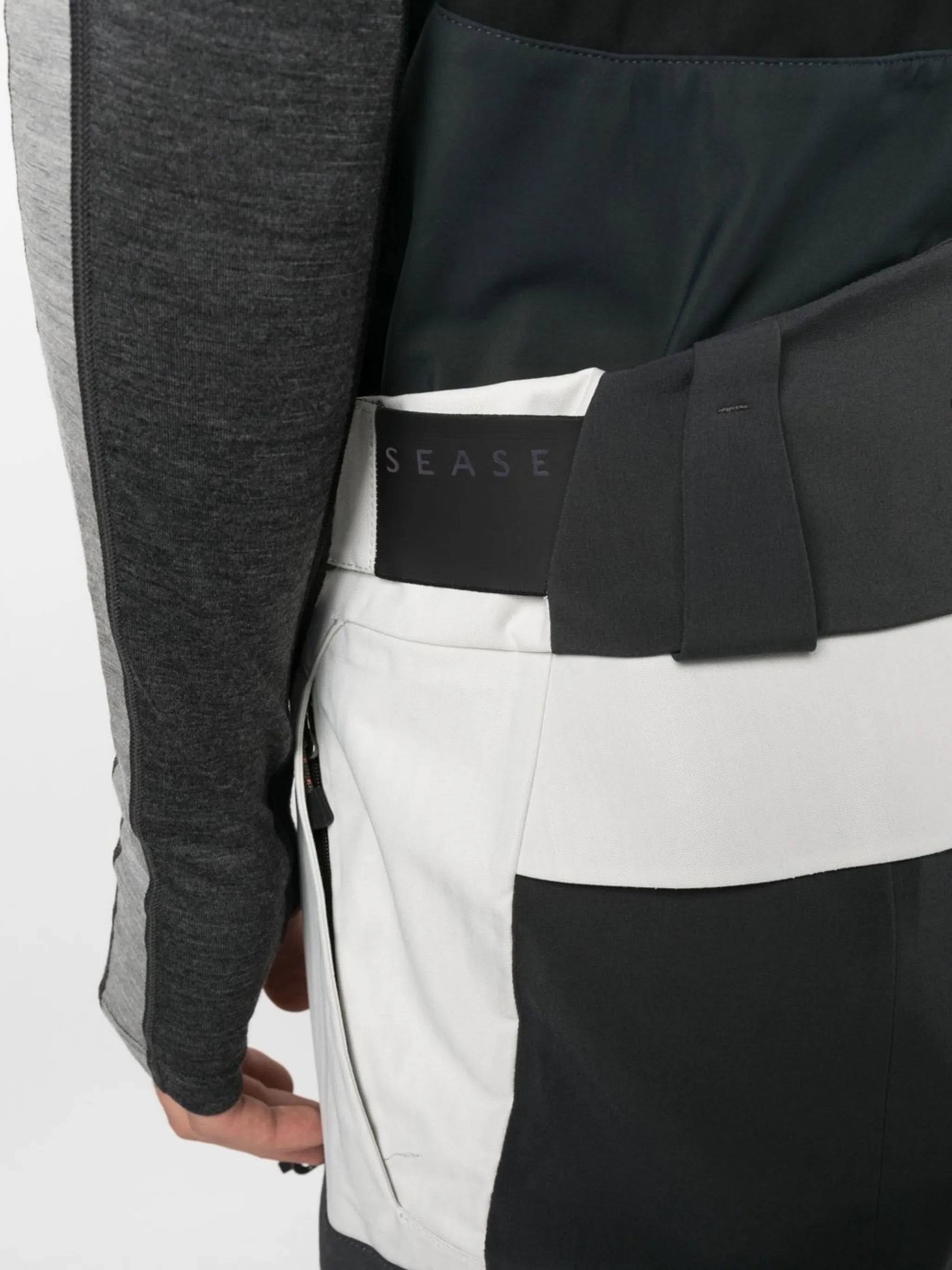 panelled sleeveless jumpsuit