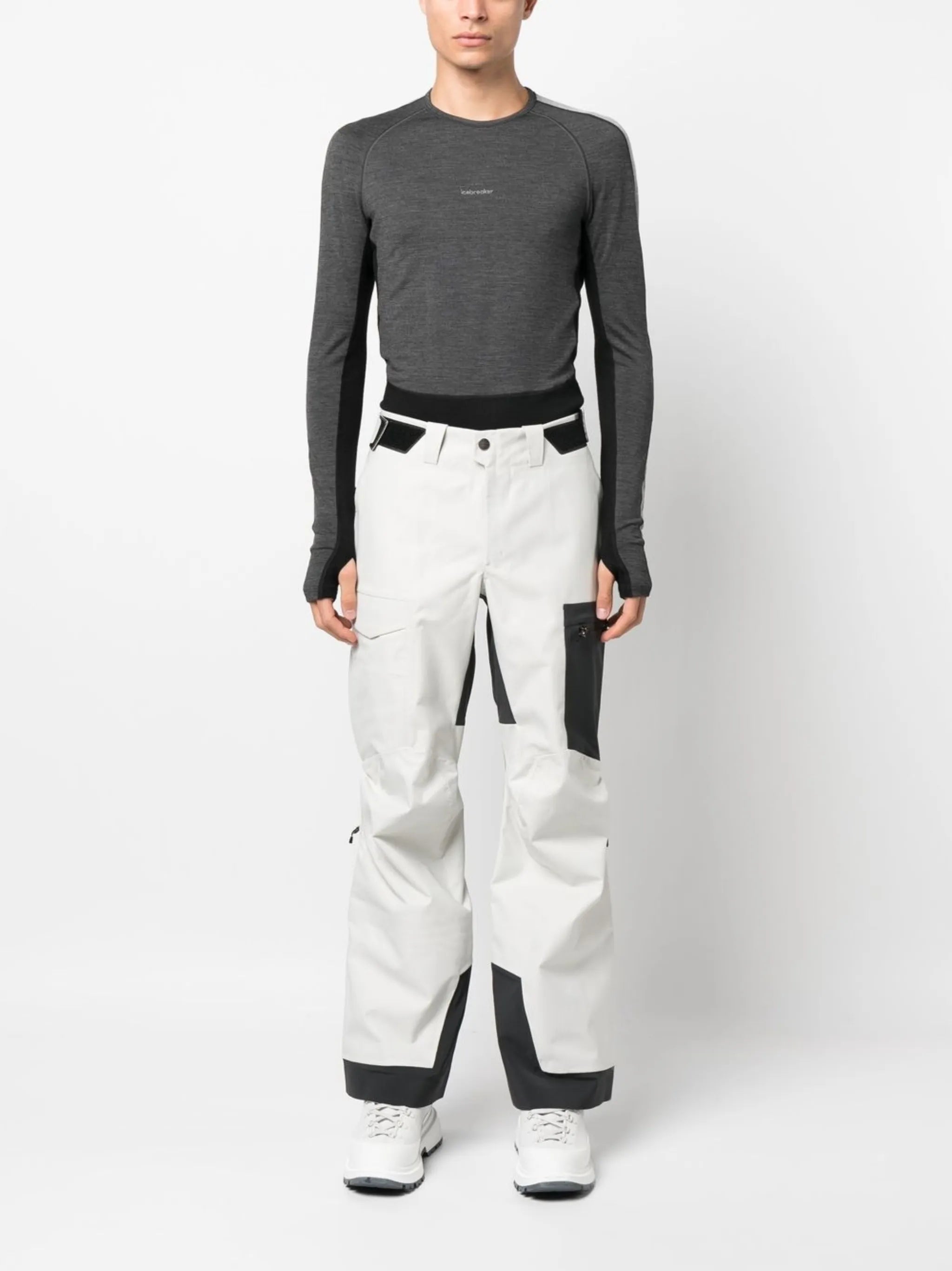 panelled sleeveless jumpsuit
