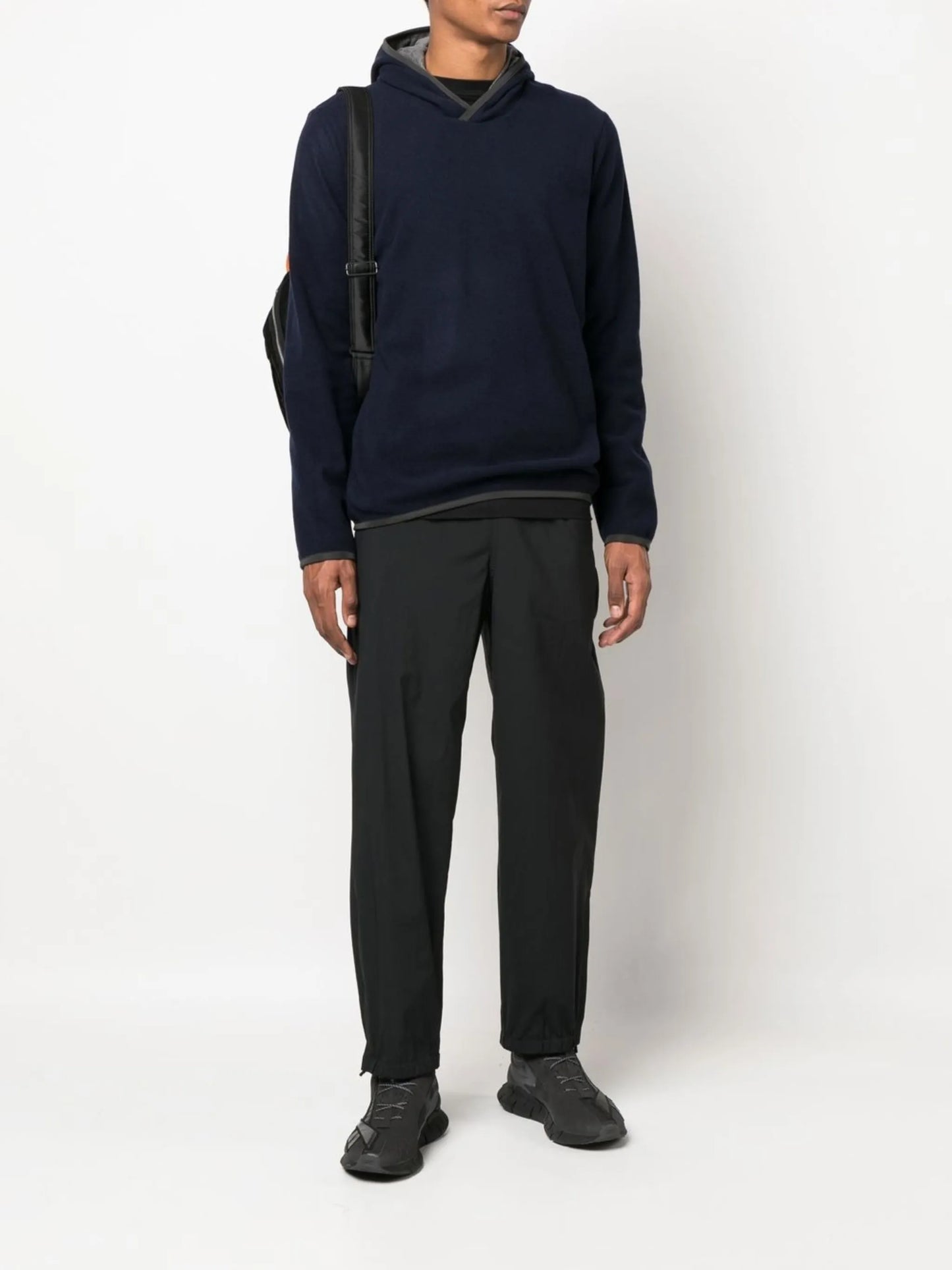 textured-finish hoodie