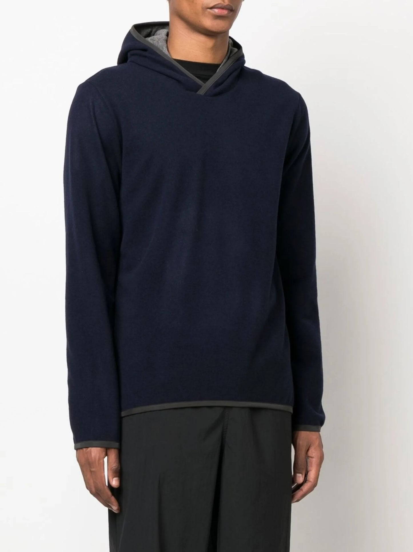 textured-finish hoodie