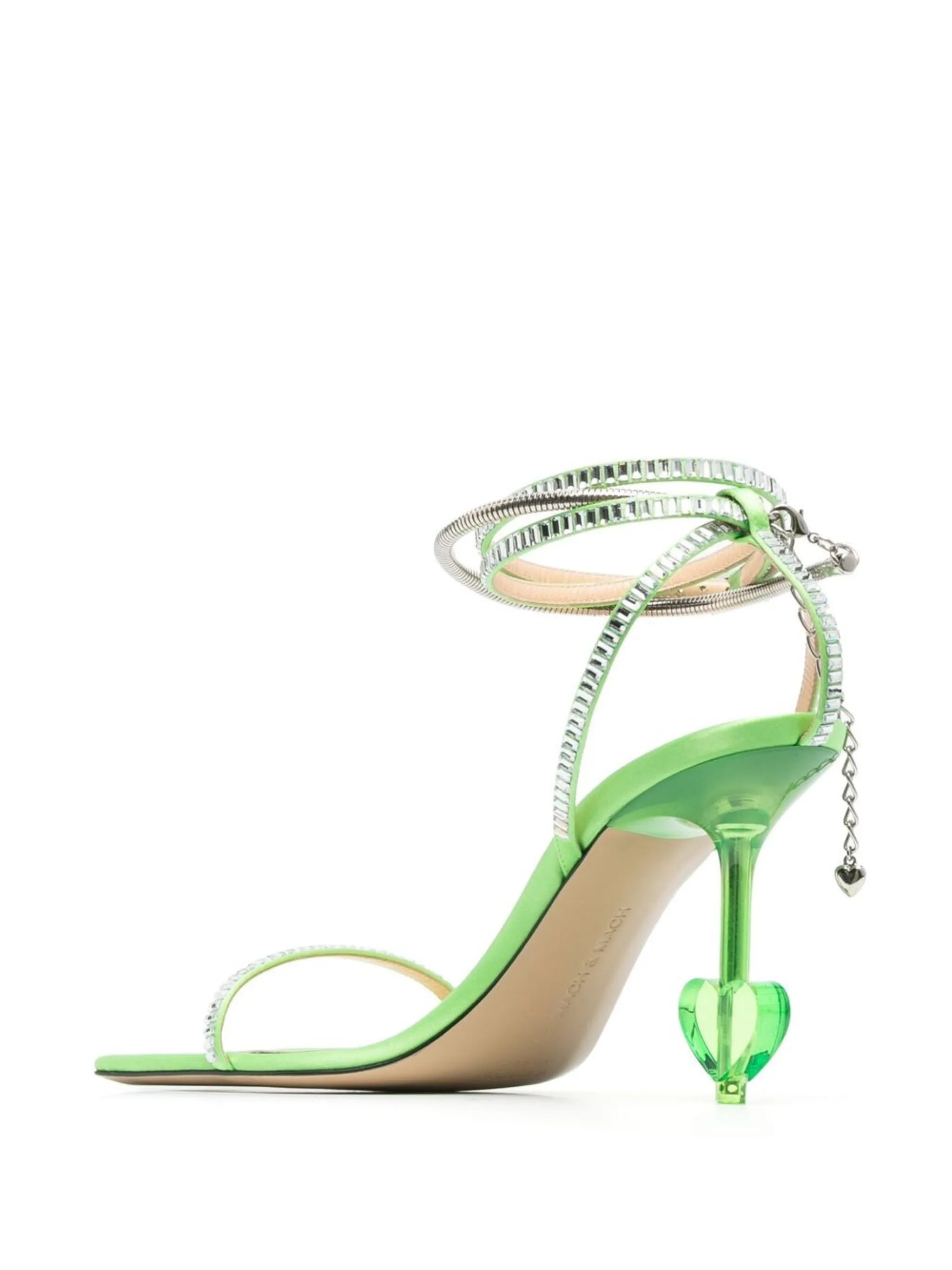 100mm crystal-embellished sandals