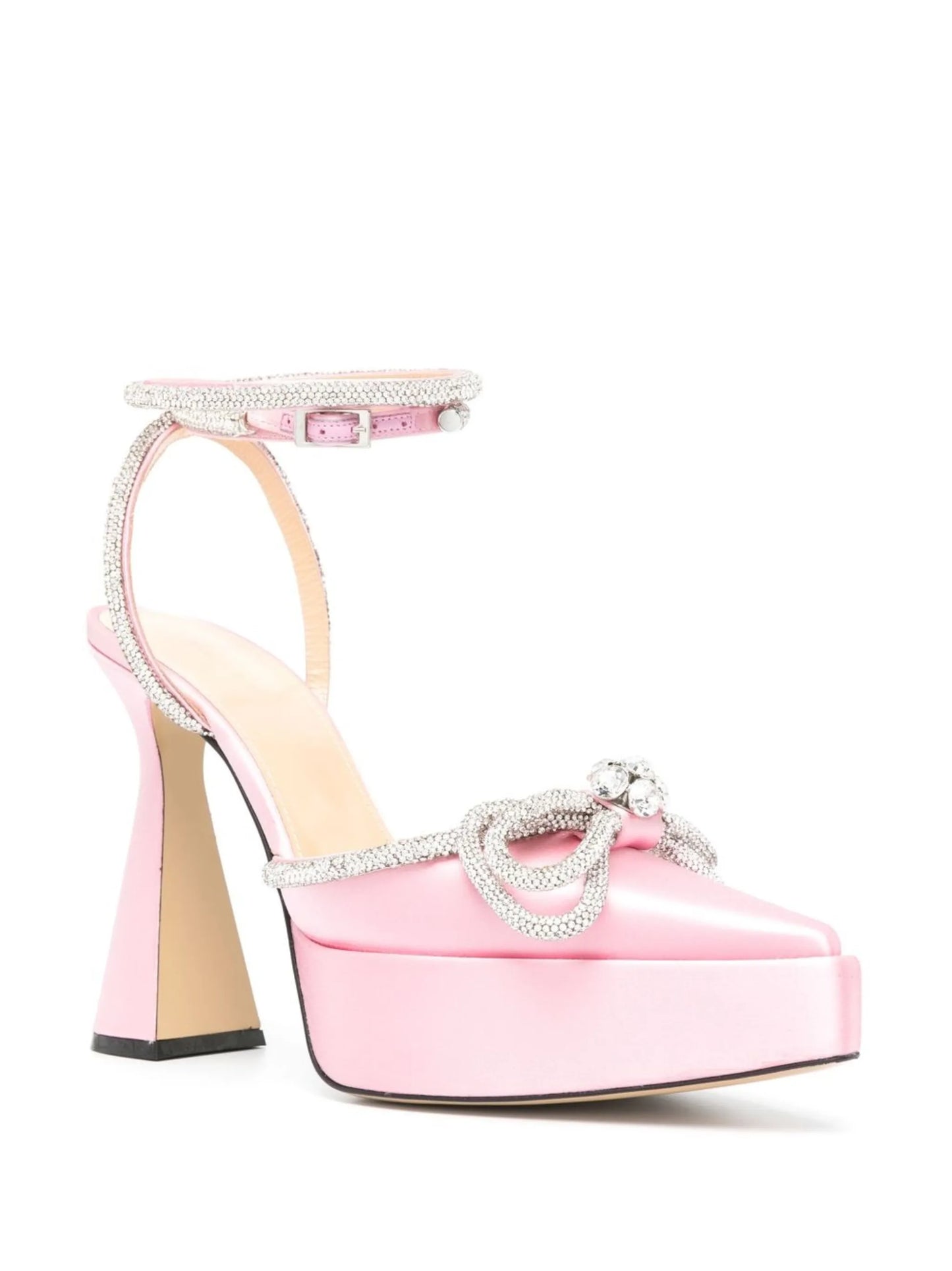 140mm crystal-embellished pumps