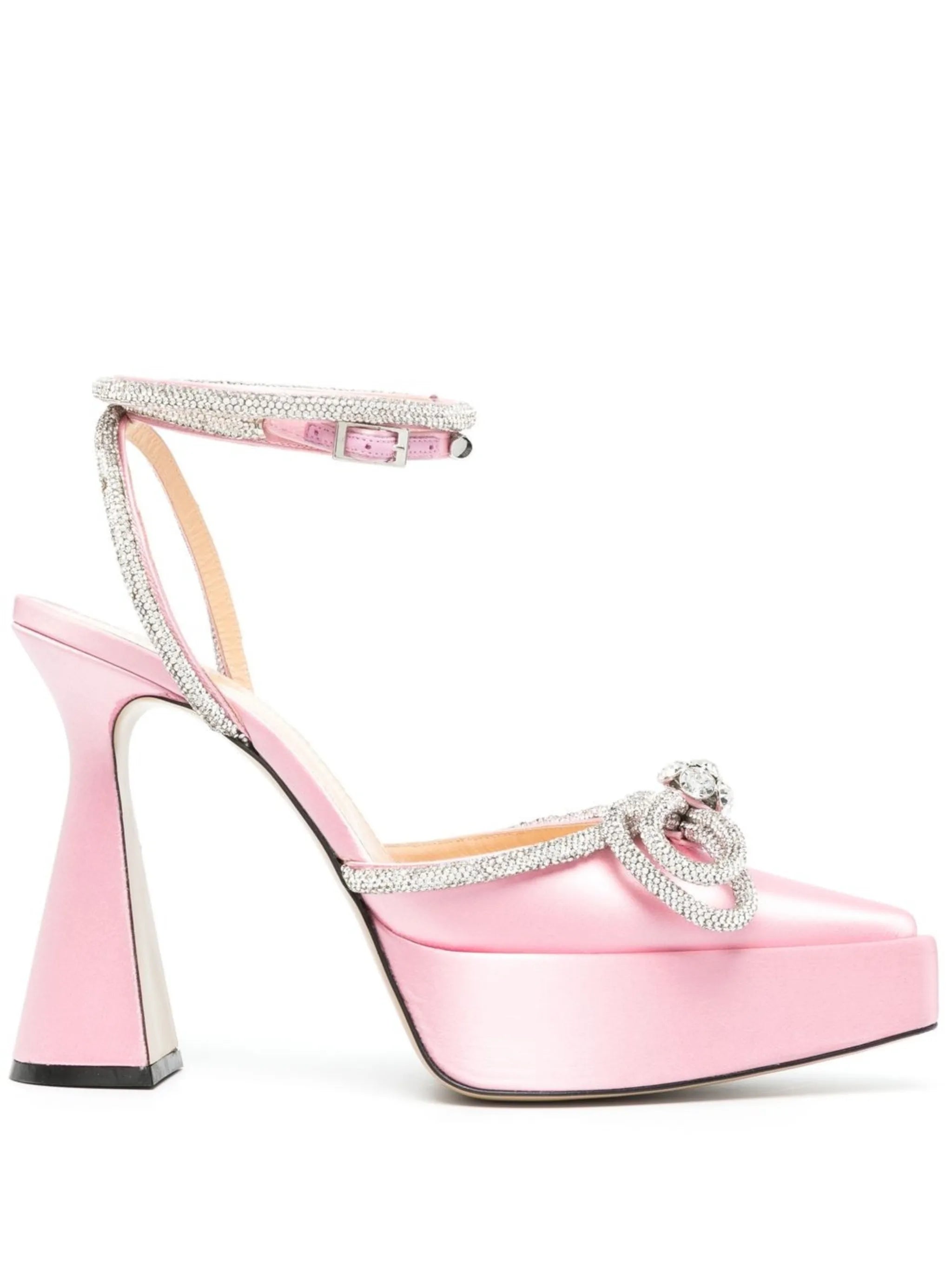 140mm crystal-embellished pumps