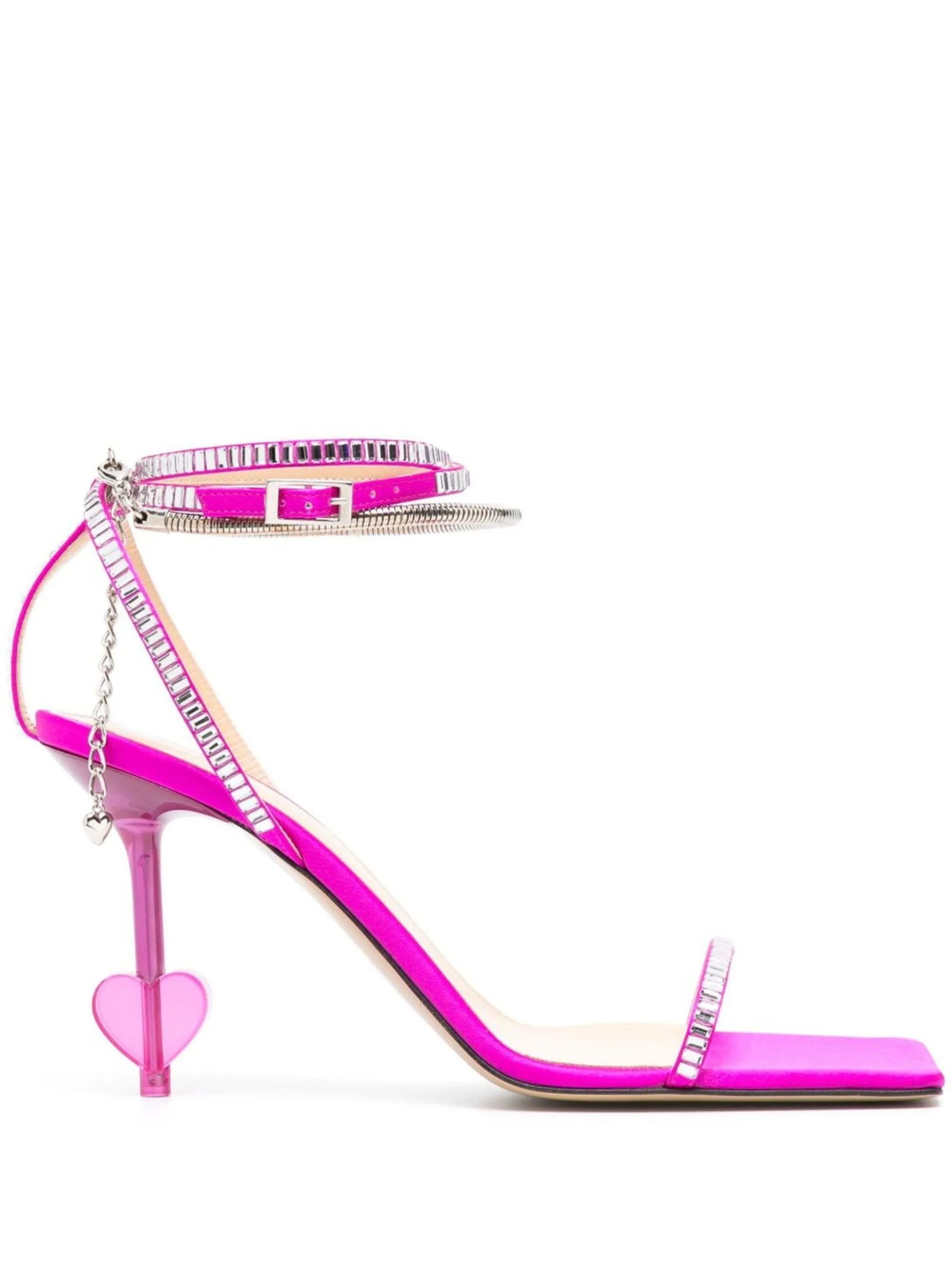 105mm square-toe sandals
