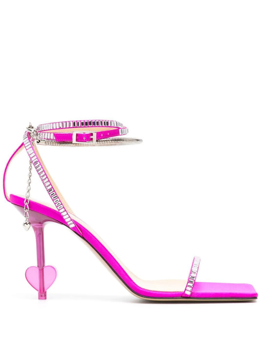105mm square-toe sandals