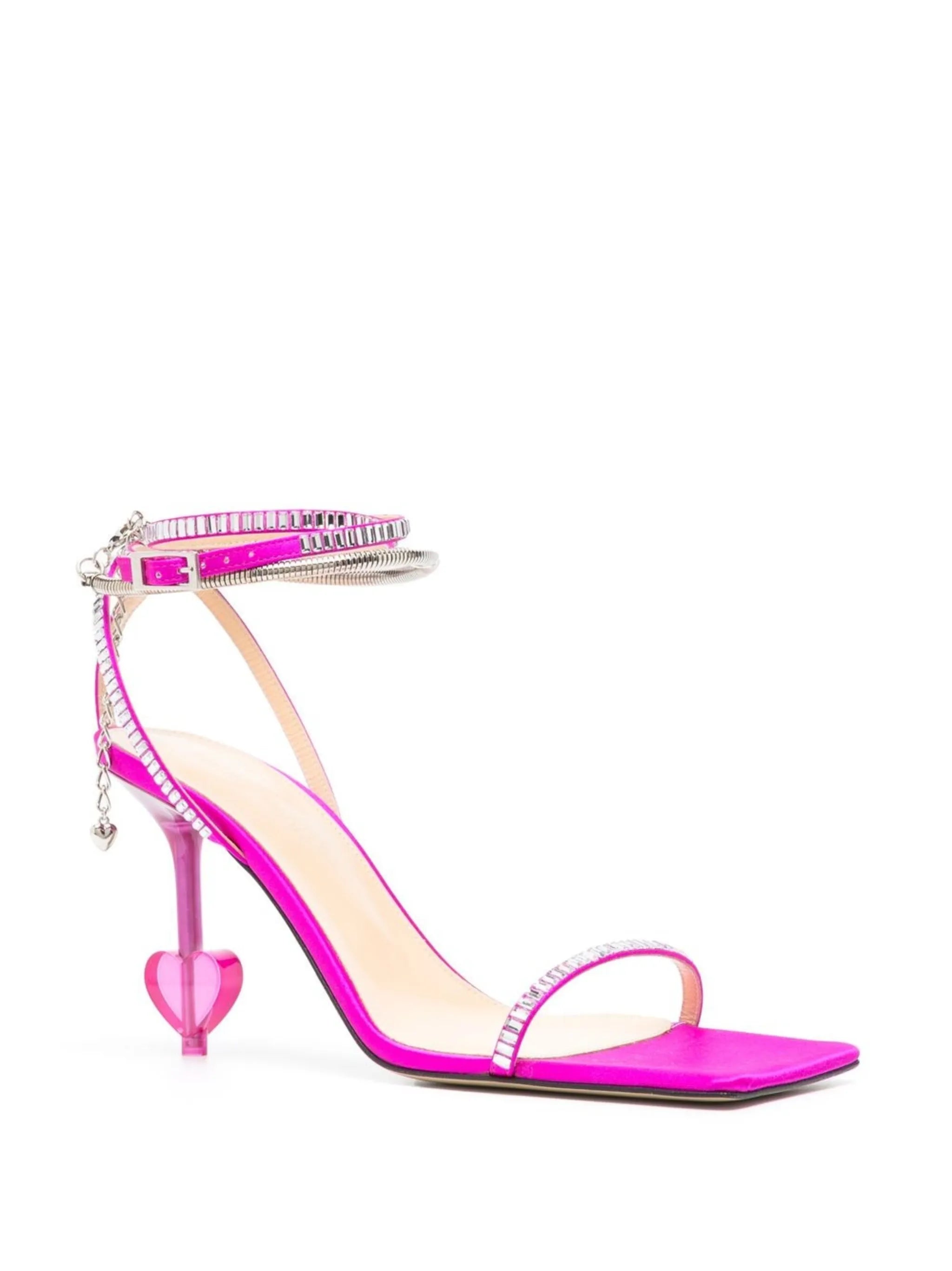 105mm square-toe sandals