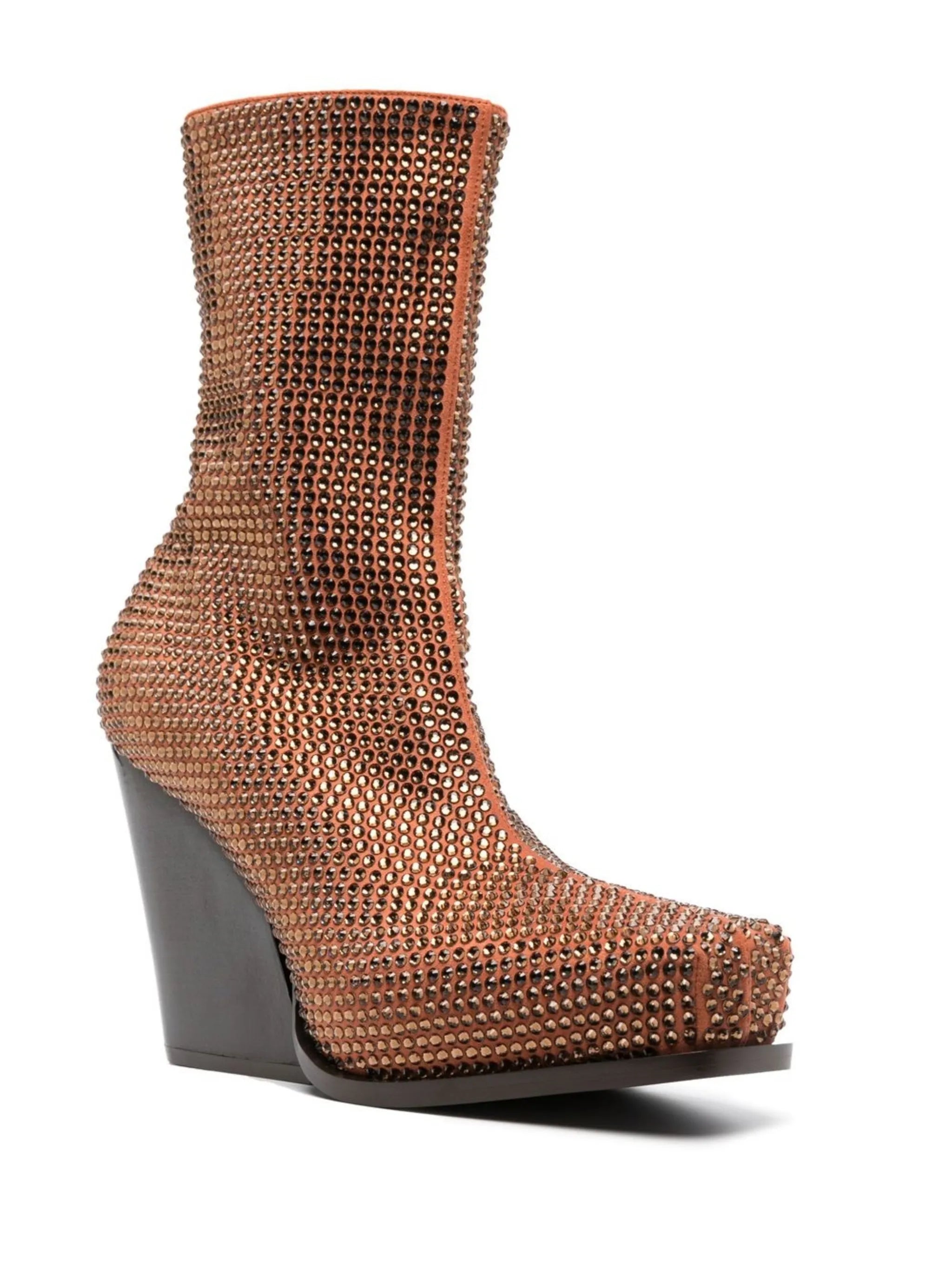 Crystal Cowboy ankle boots