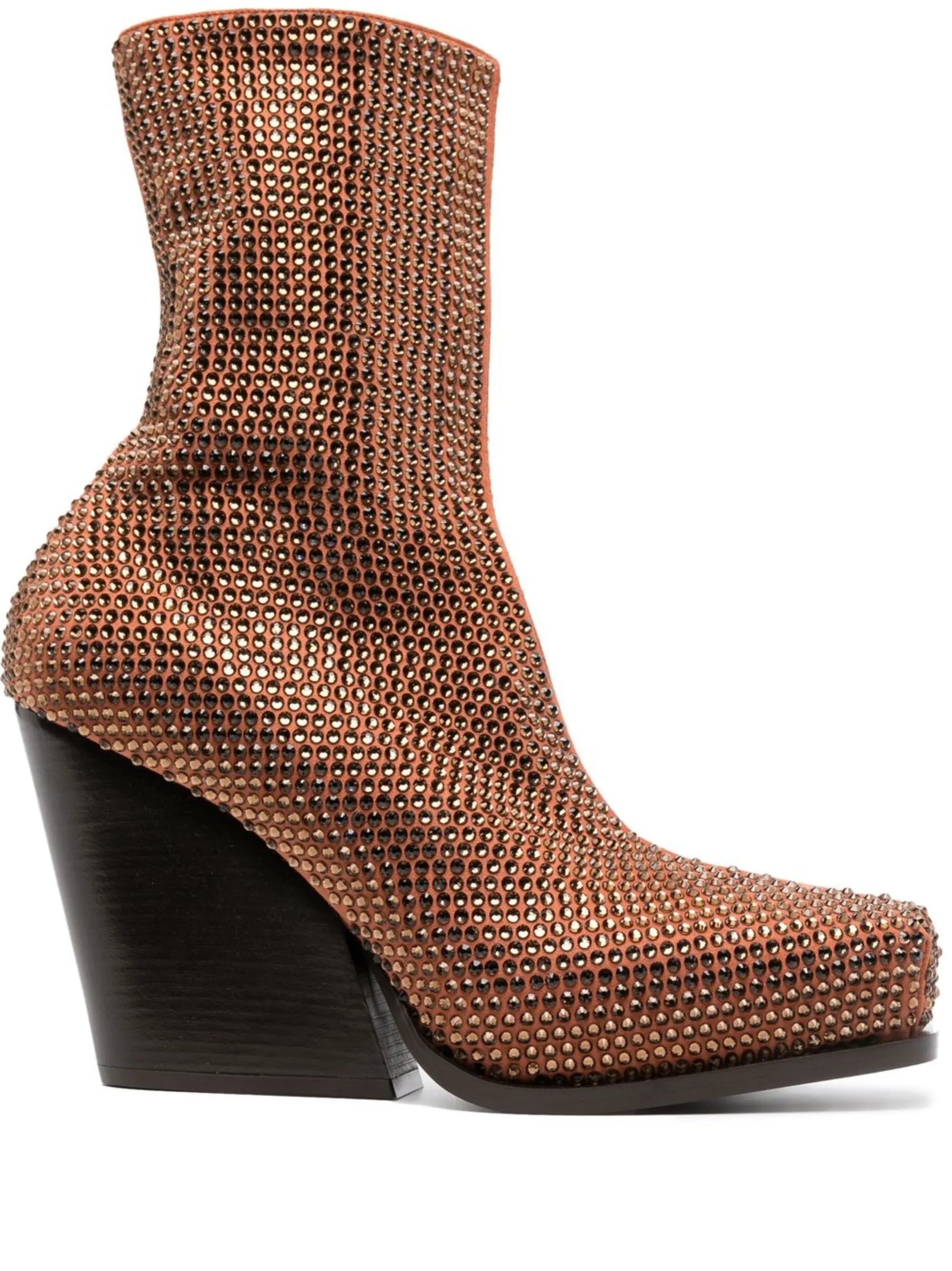 Crystal Cowboy ankle boots