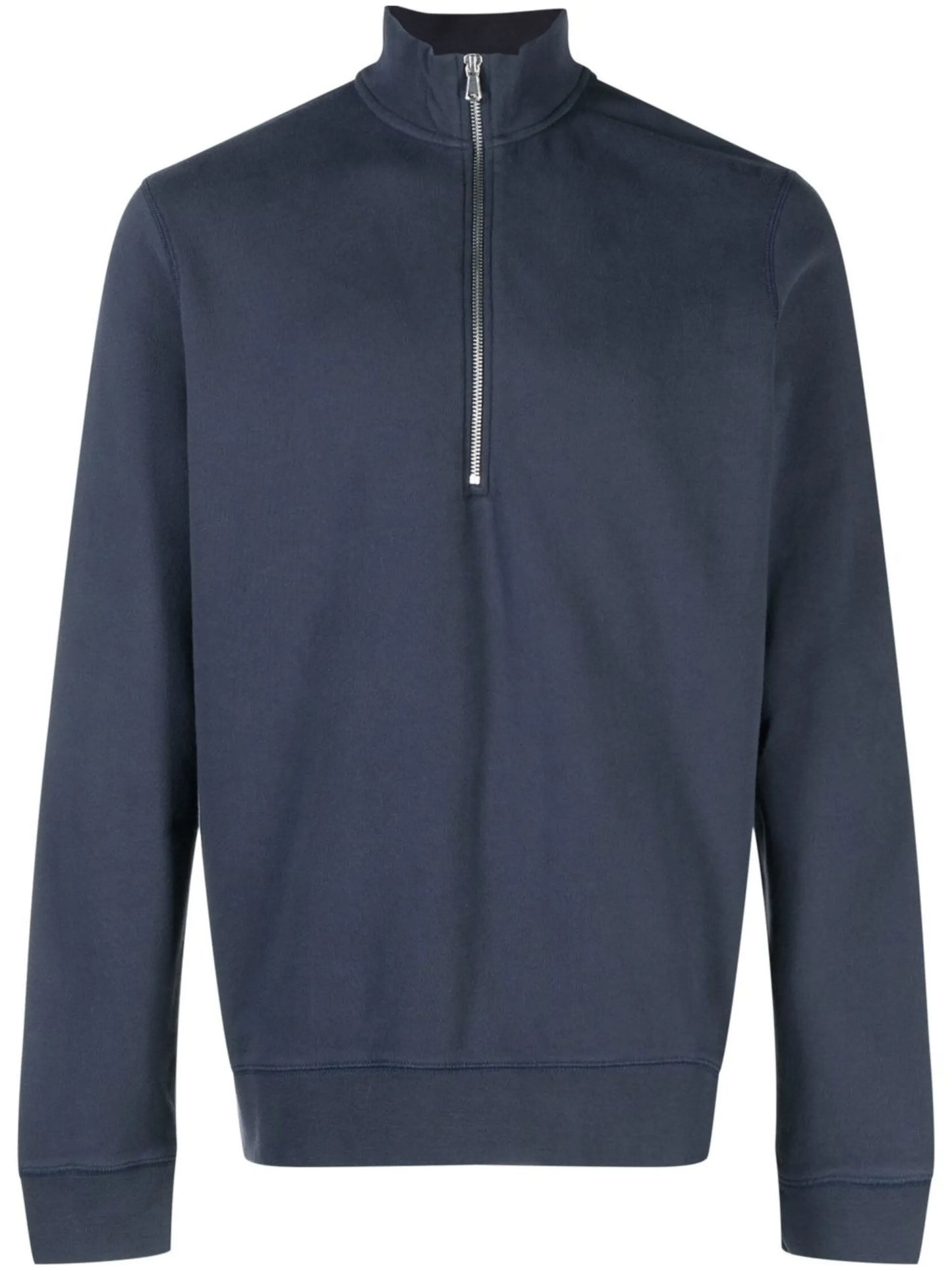 half-zip front sweatshirt