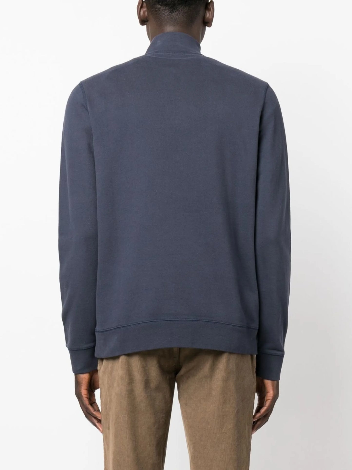 half-zip front sweatshirt