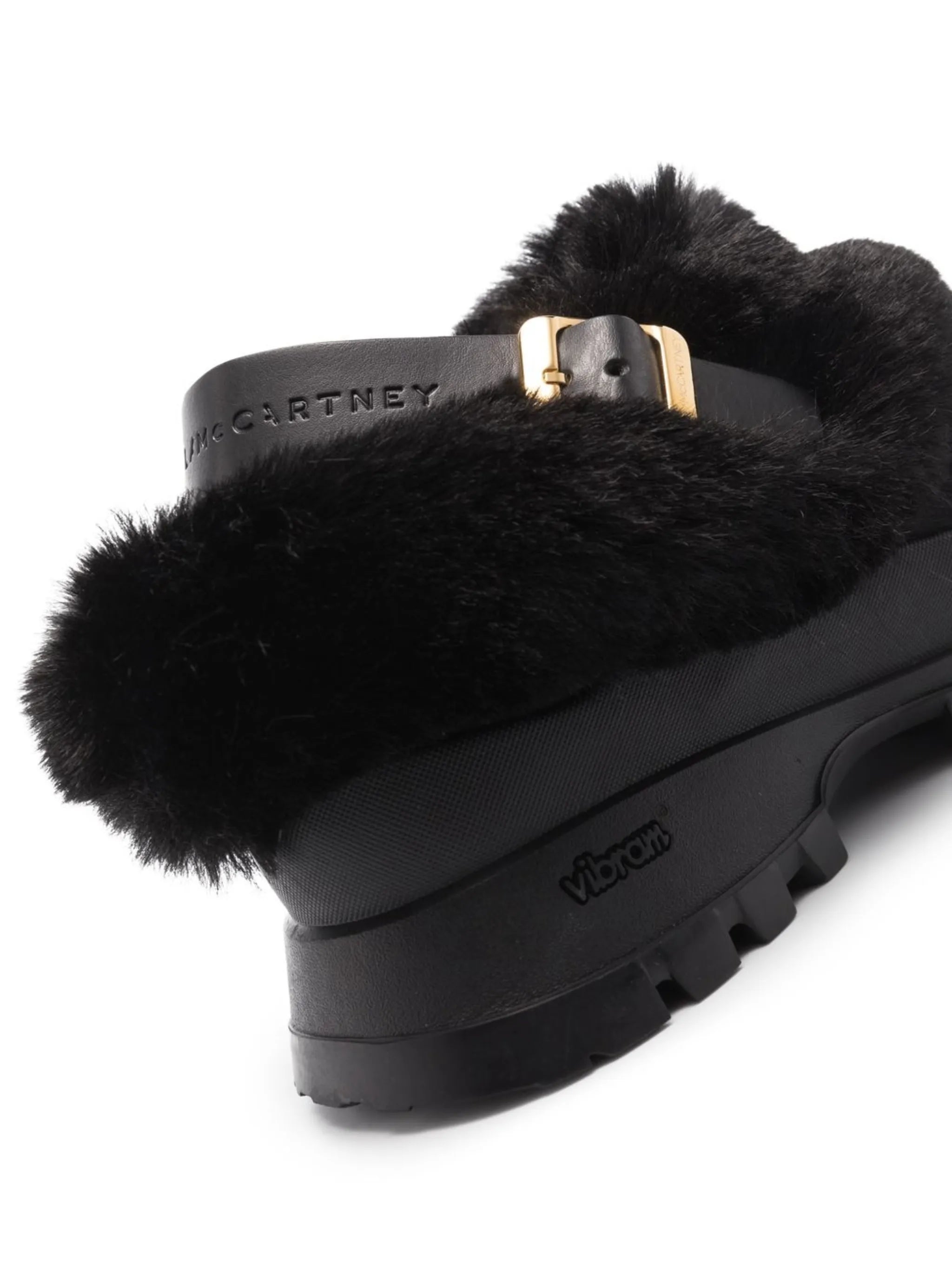 Trace faux-fur trimmed mules