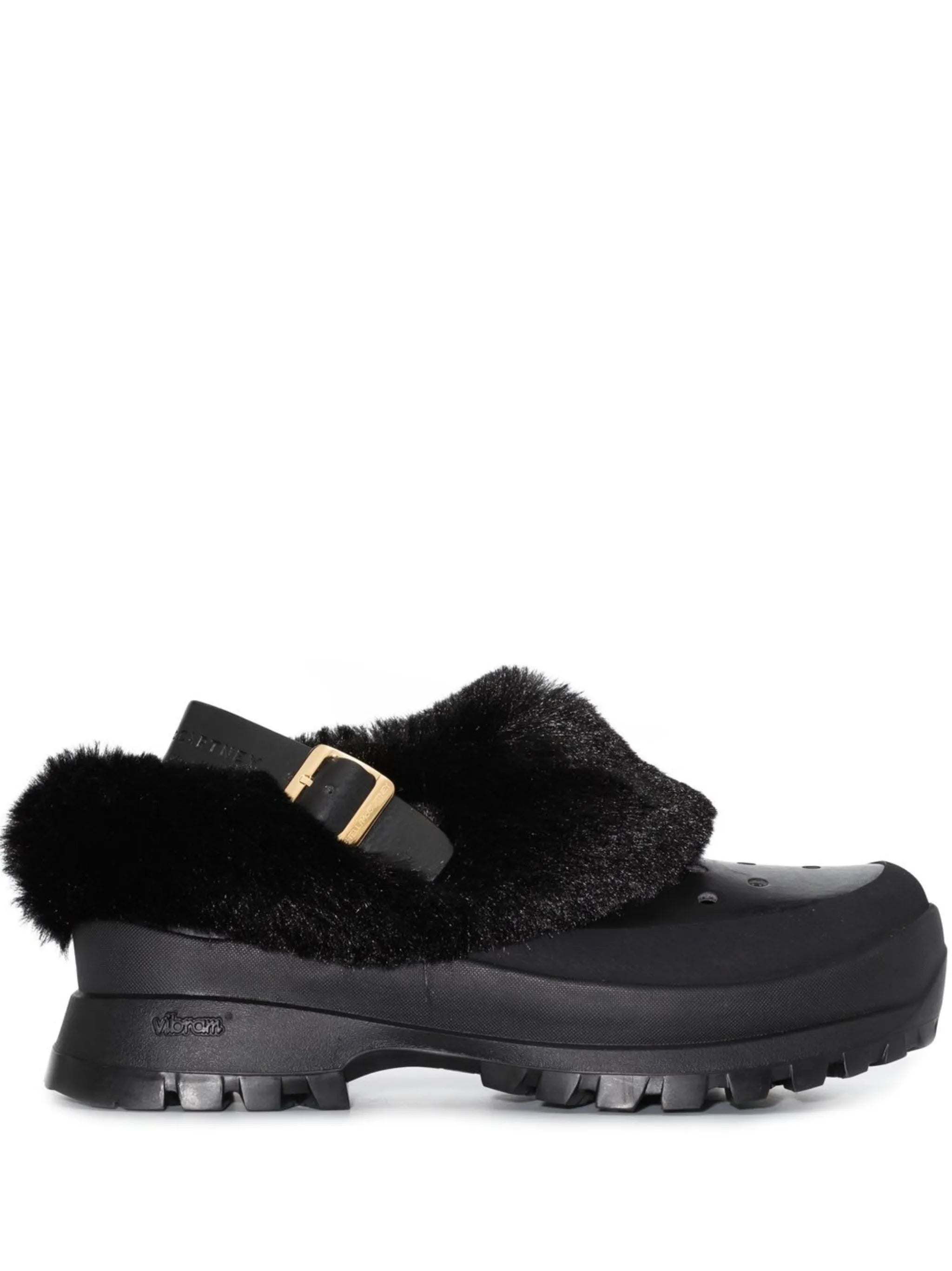 Trace faux-fur trimmed mules