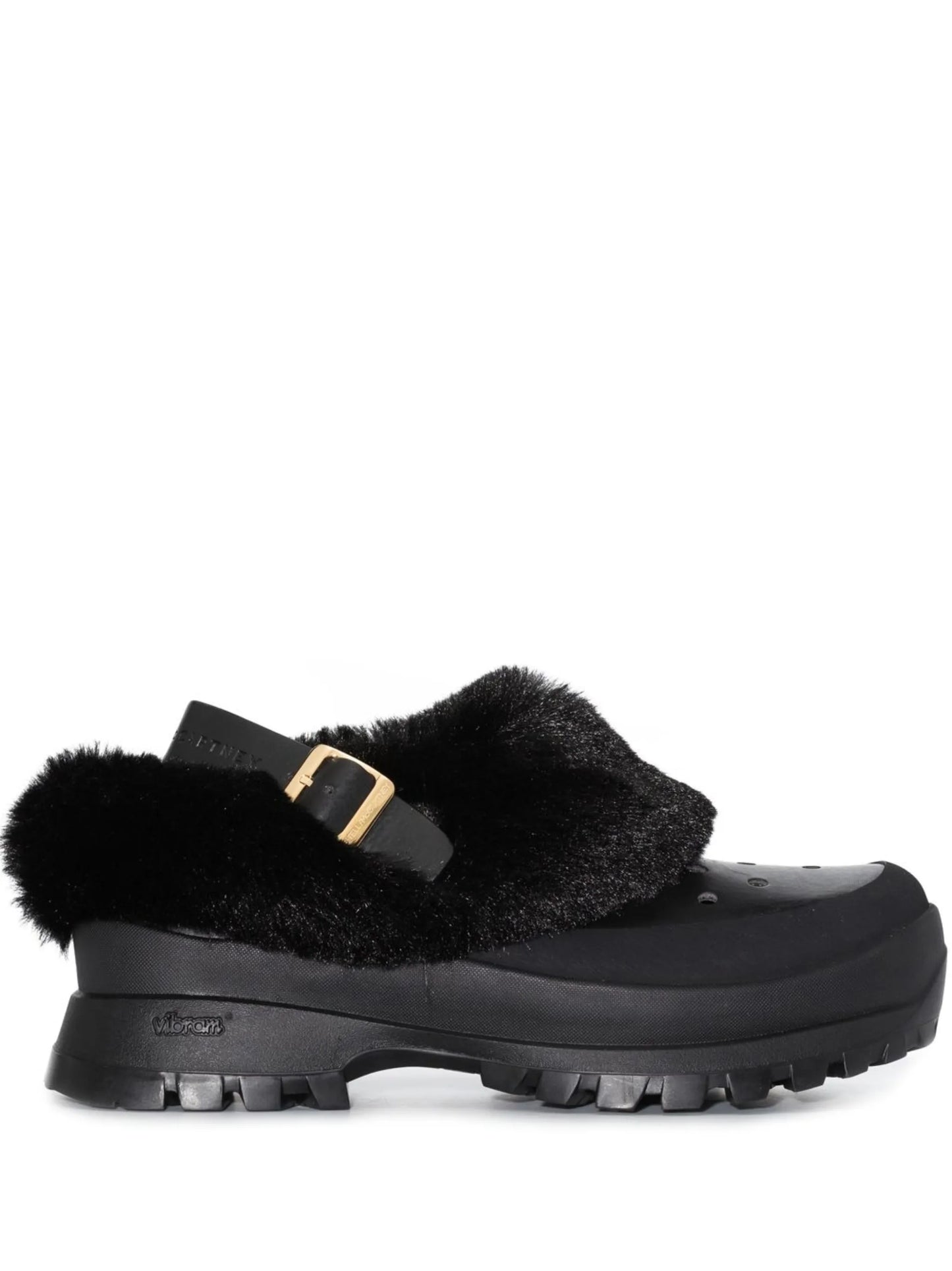 Trace faux-fur trimmed mules