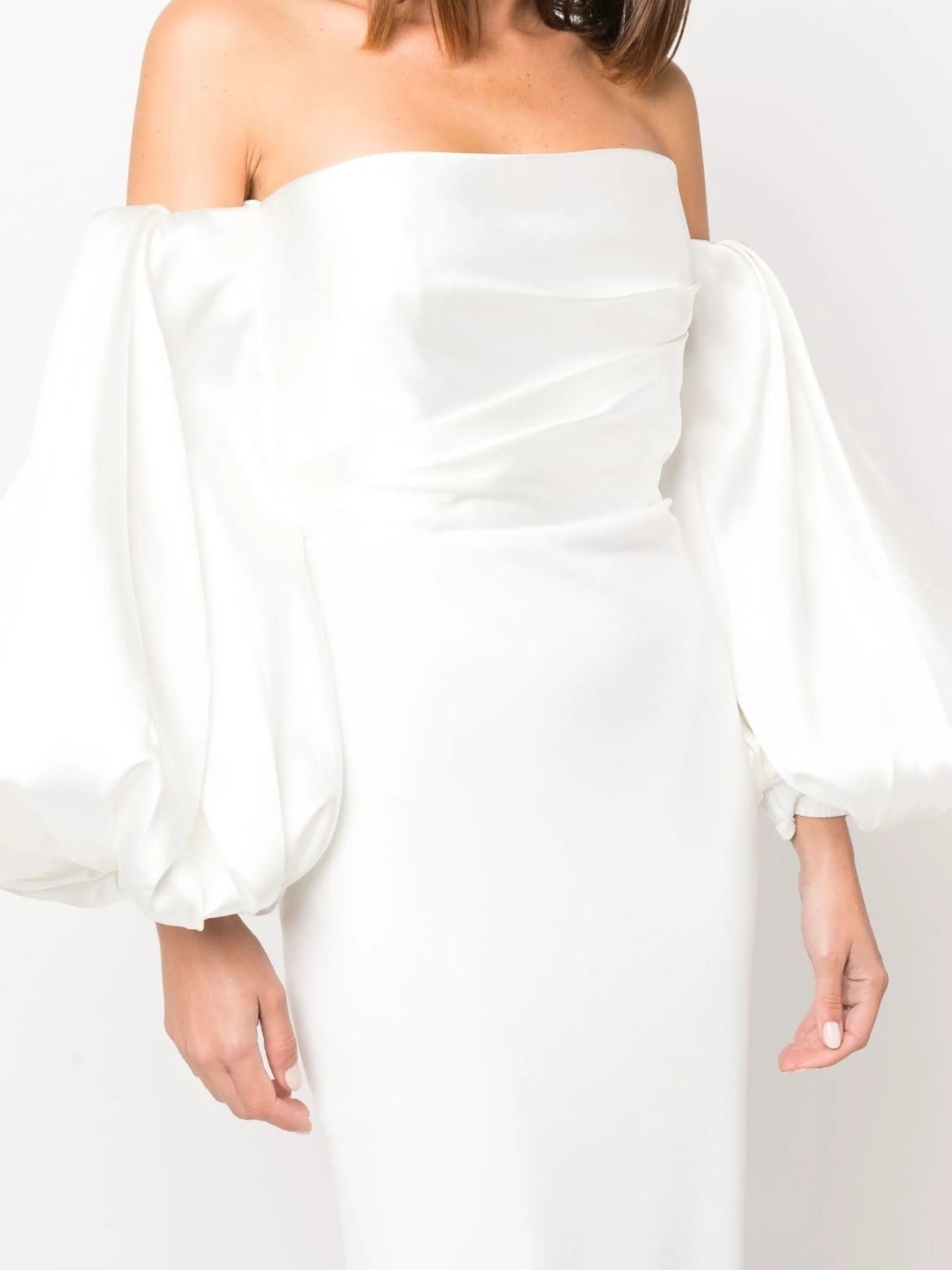 Carmen off-the-shoulder gown