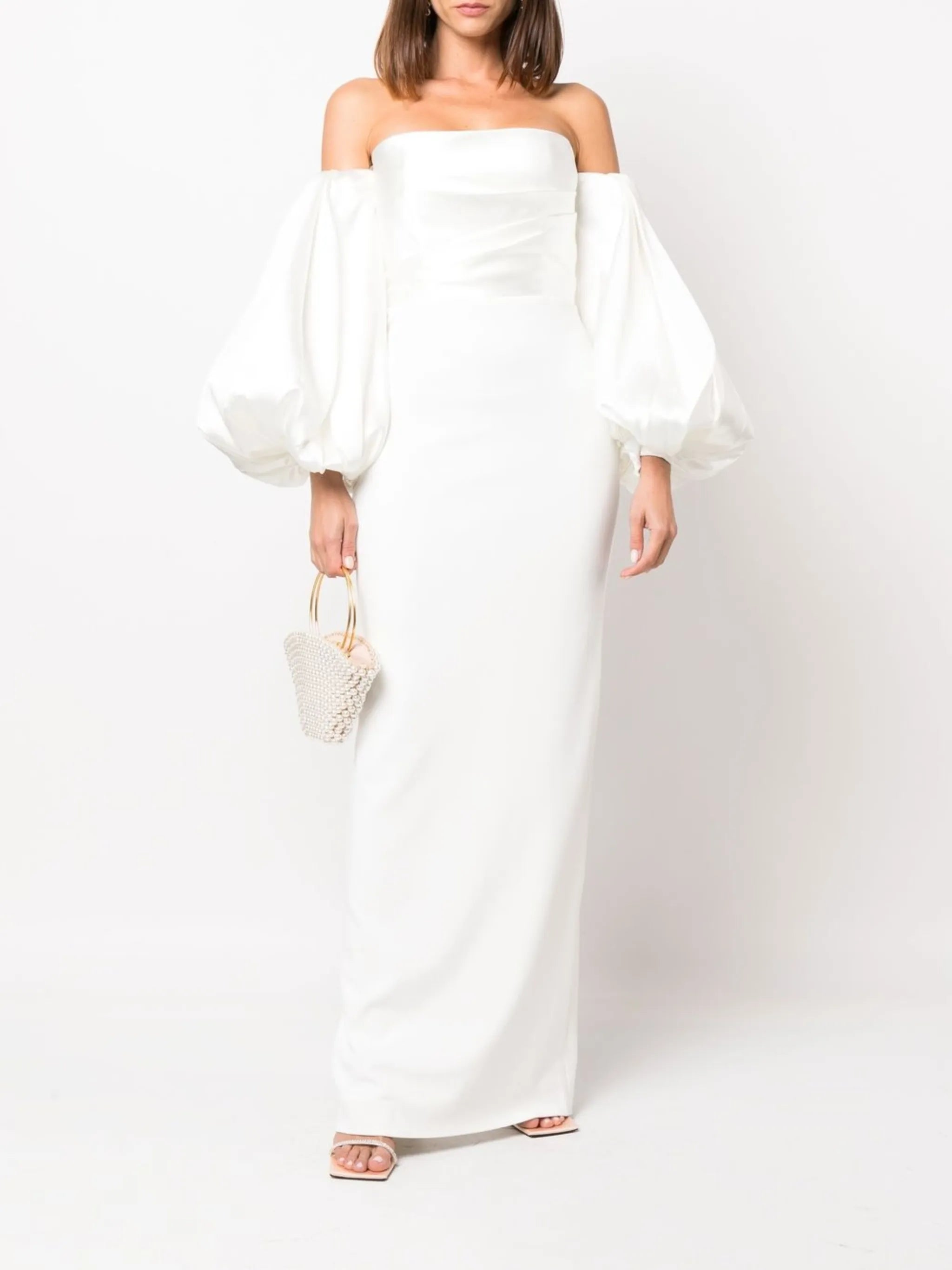 Carmen off-the-shoulder gown