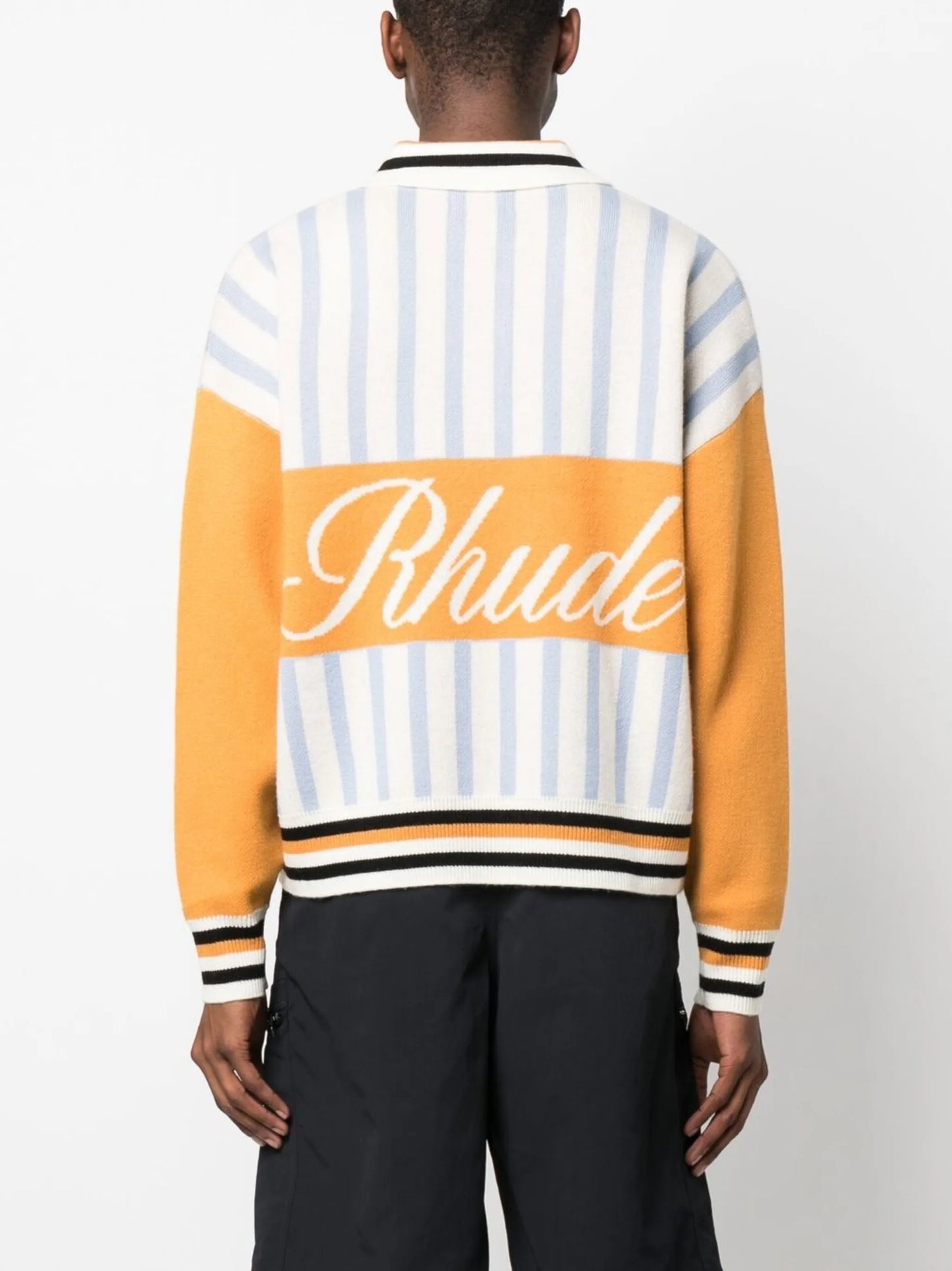 Amber knit rugby polo shirt