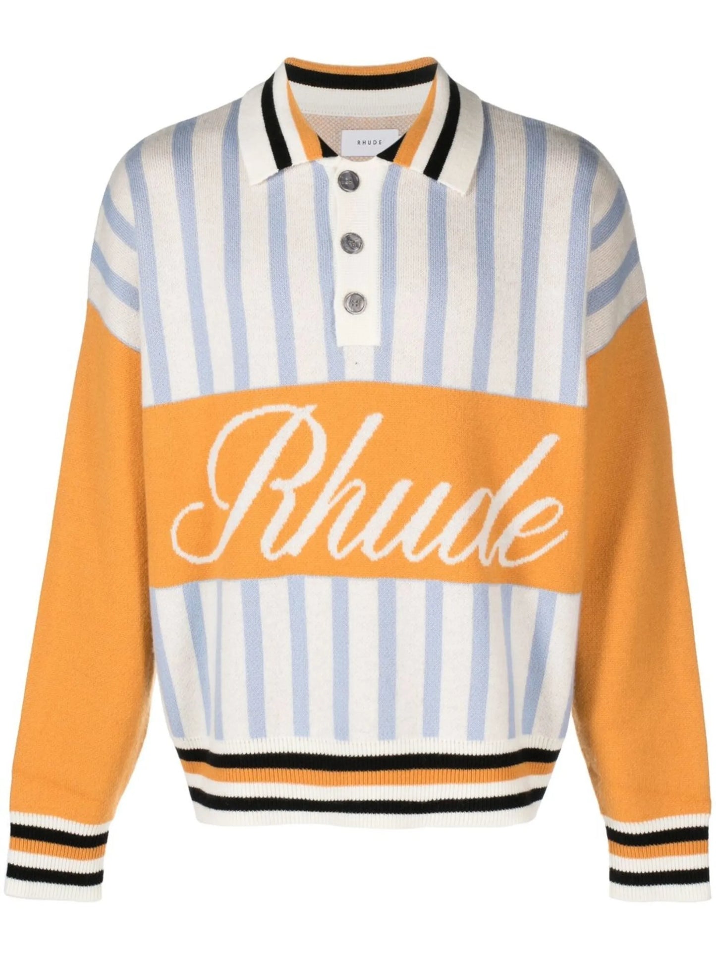 Amber knit rugby polo shirt