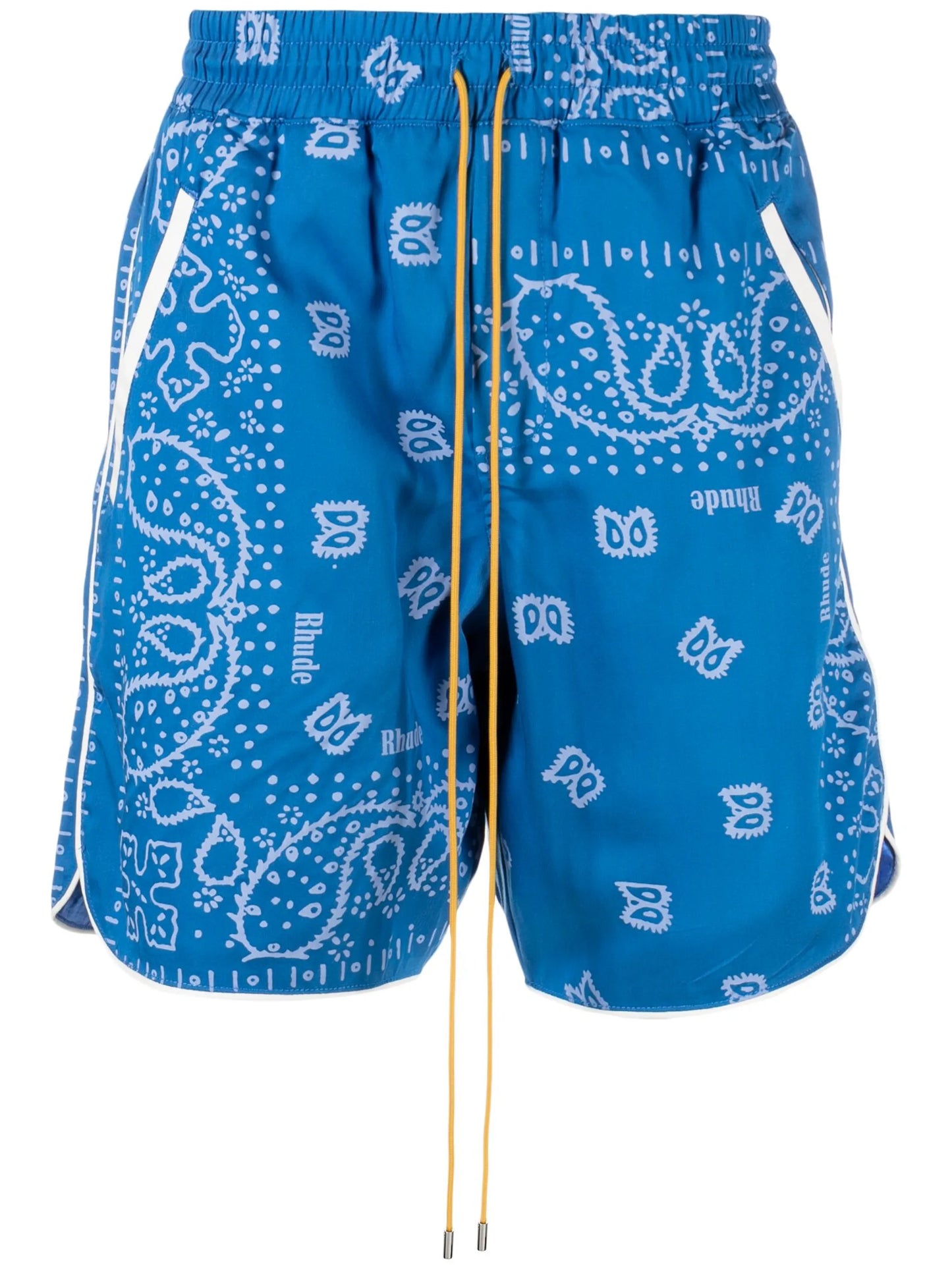 bandana-print track shorts