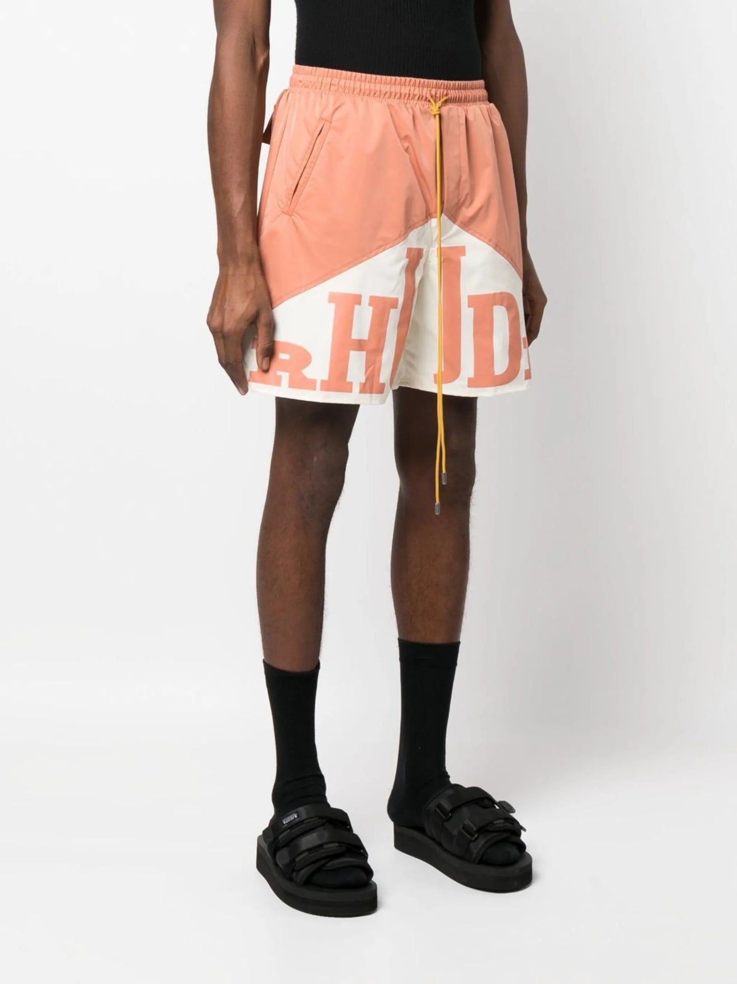 logo-print shorts