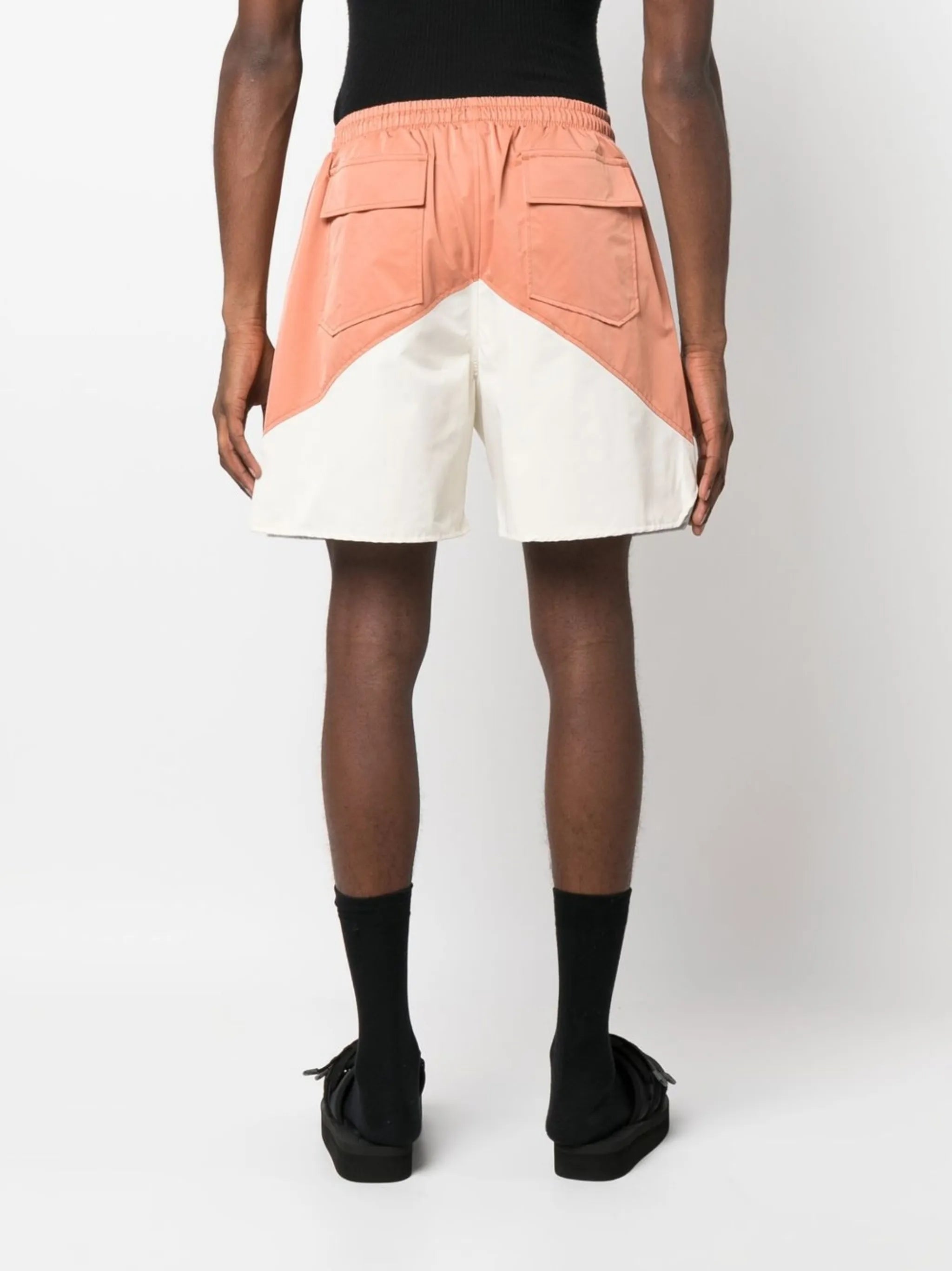 logo-print shorts