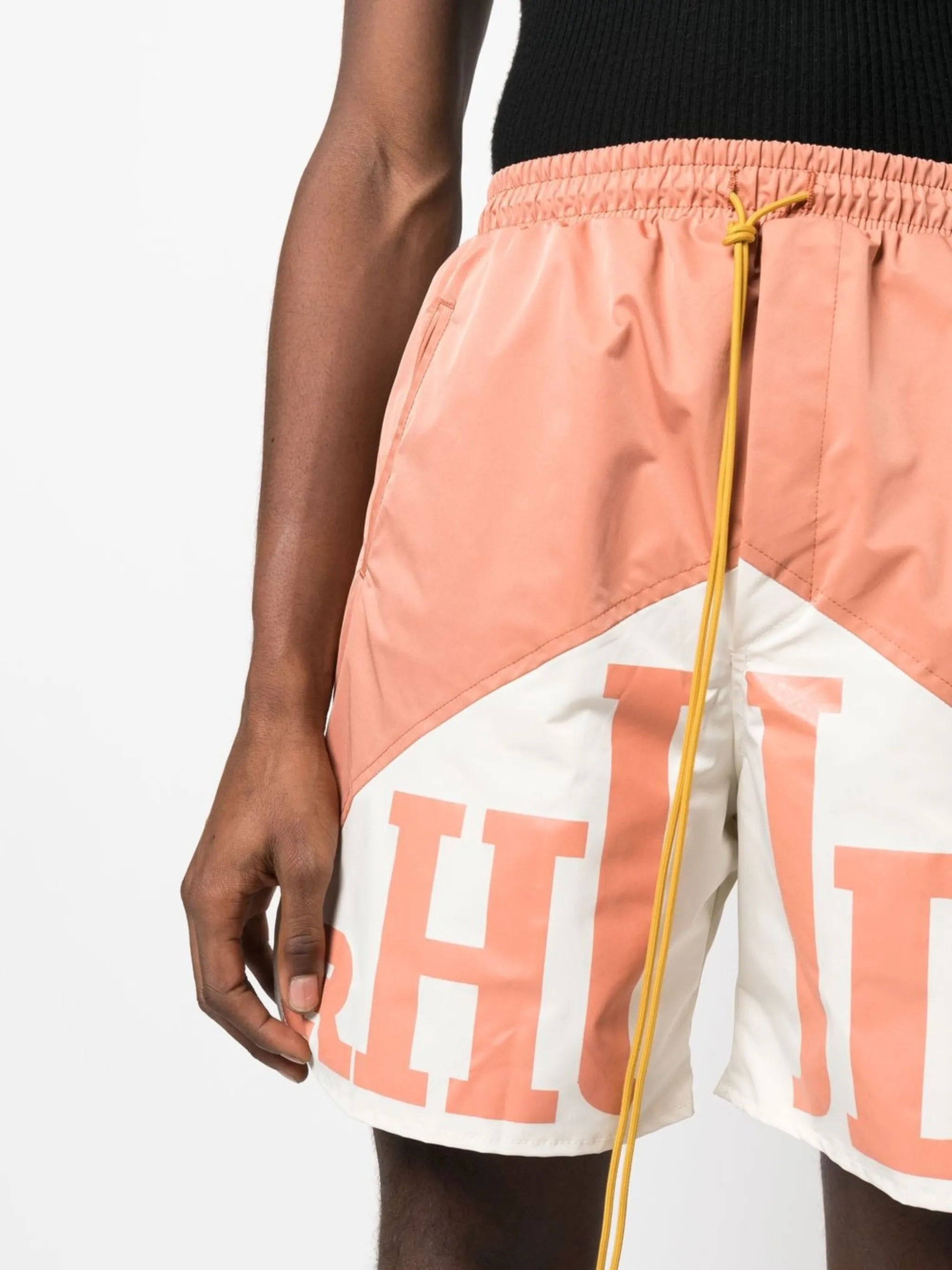 logo-print shorts
