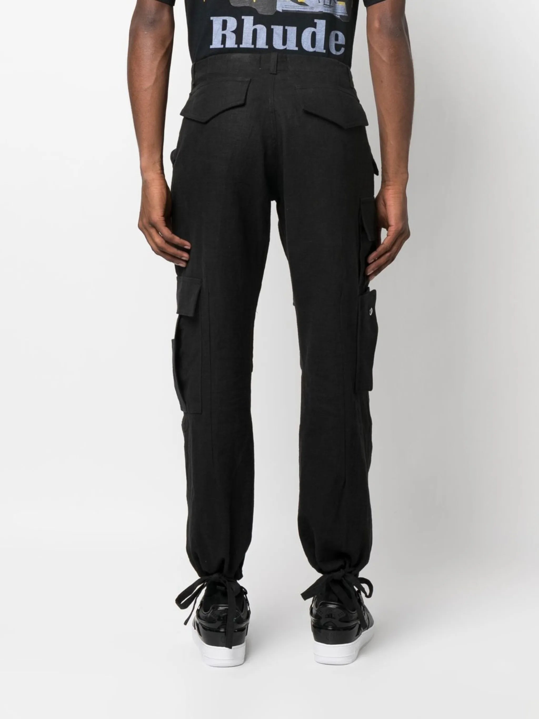 straight-leg cargo trousers
