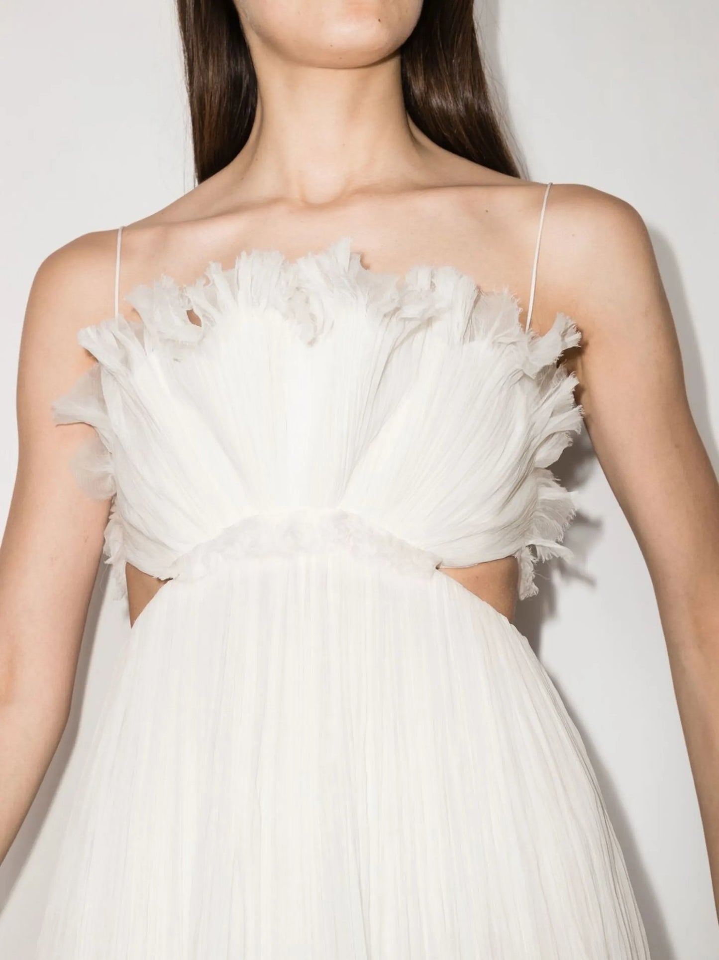 Azora fully-pleated gown