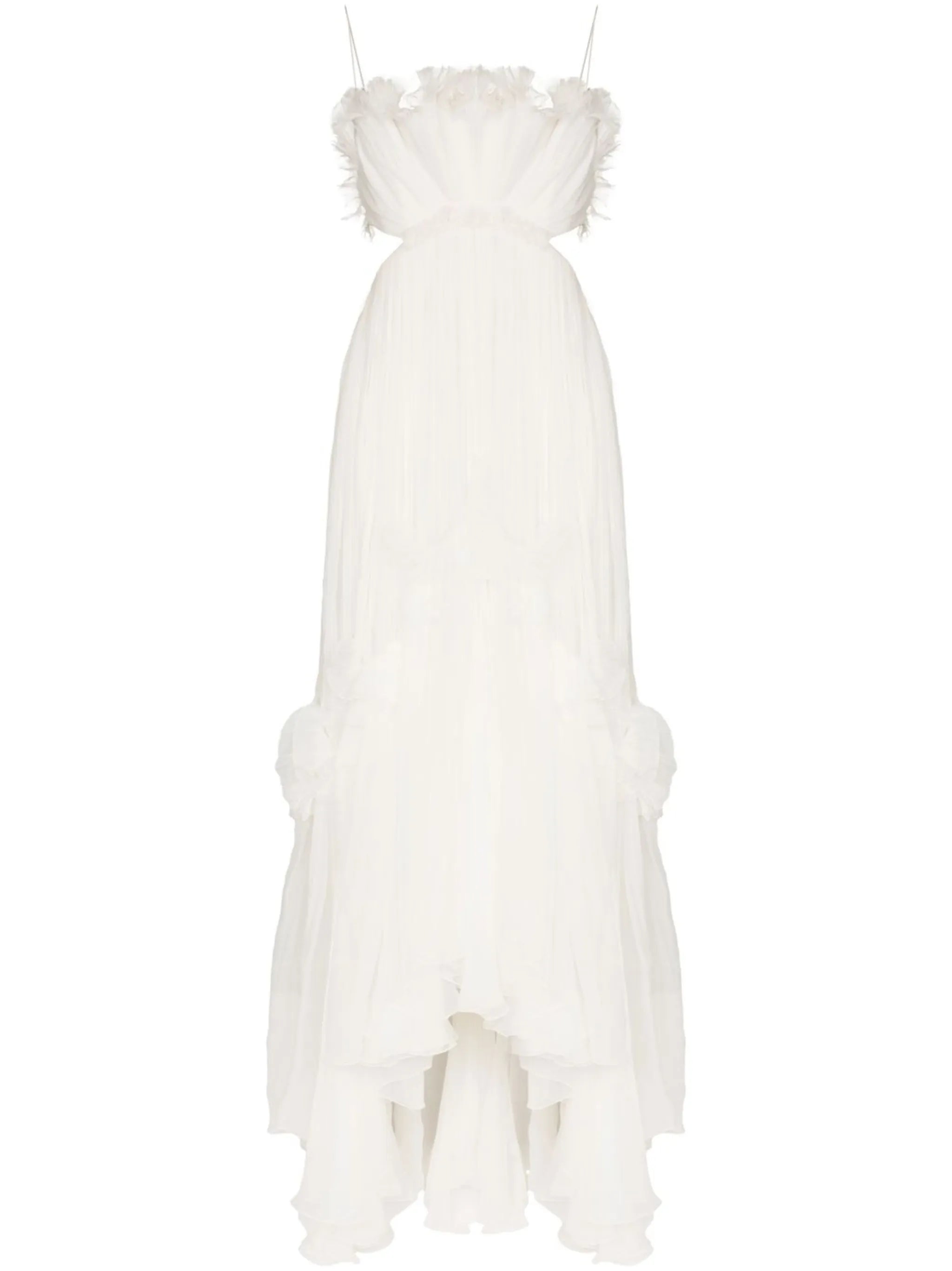 Azora fully-pleated gown