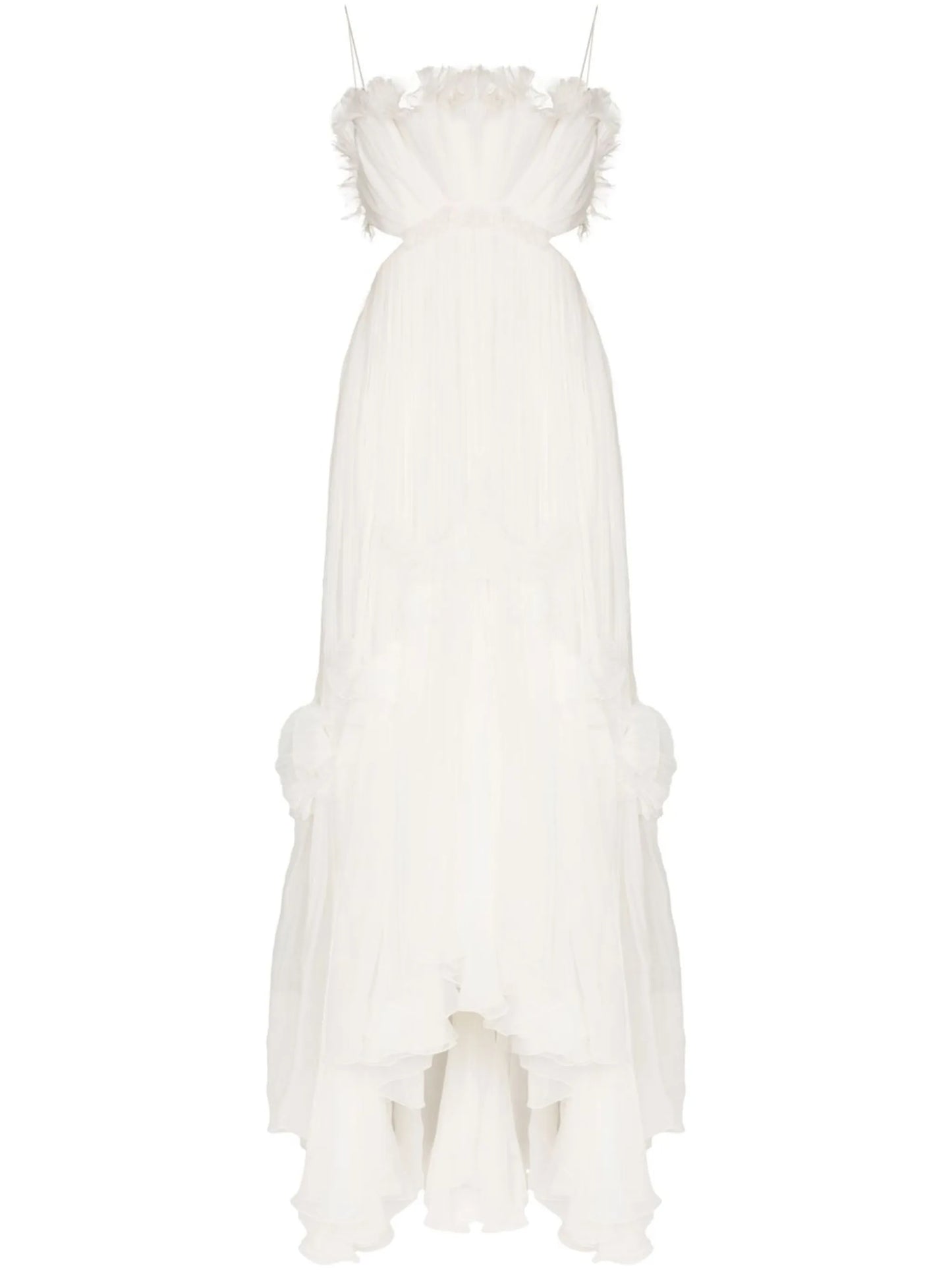 Azora fully-pleated gown