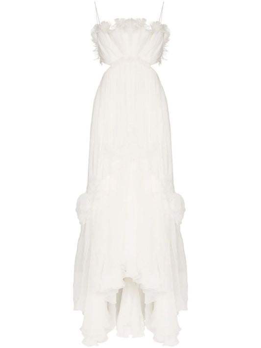 Azora fully-pleated gown