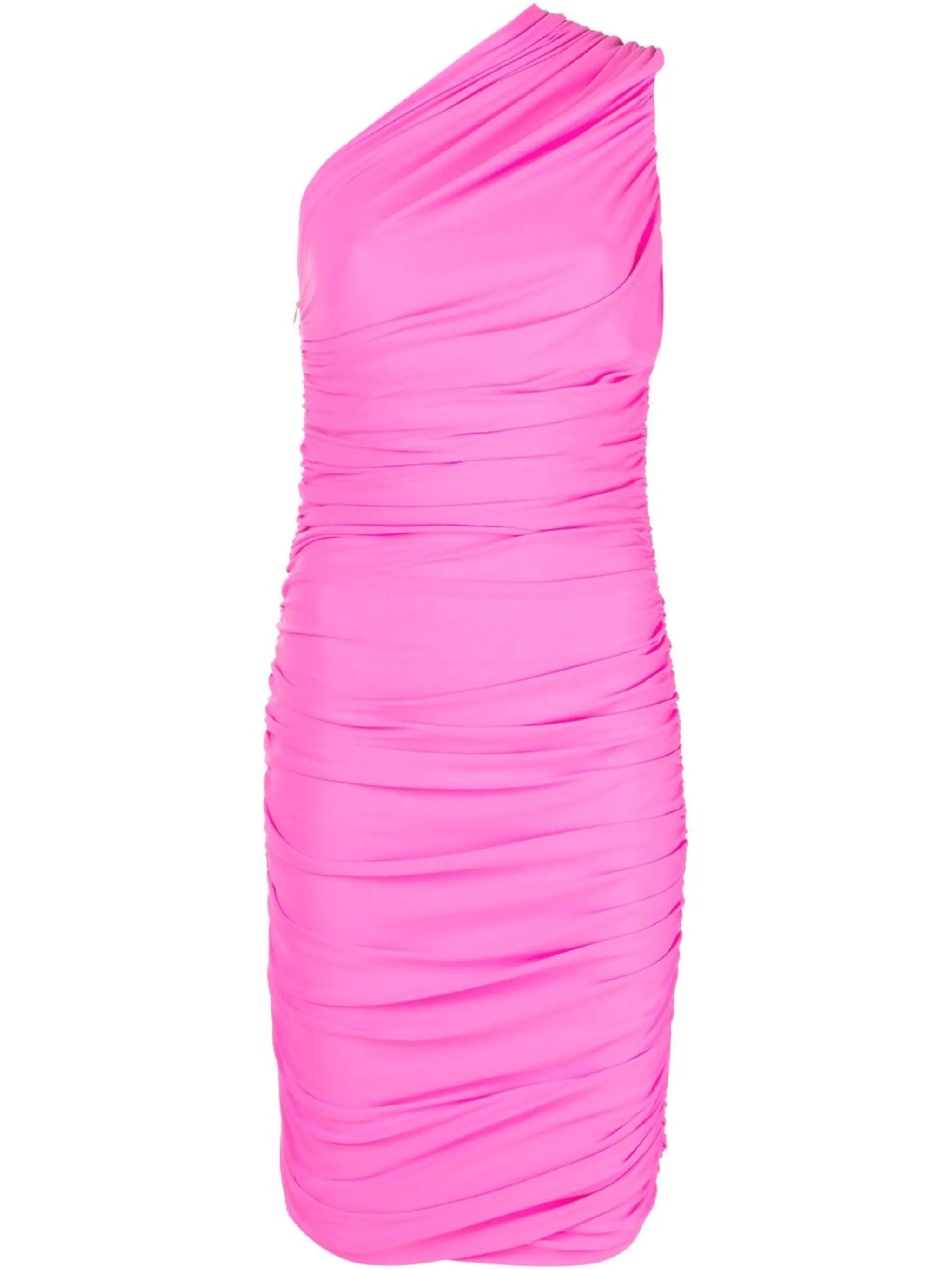 one-shoulder midi dress