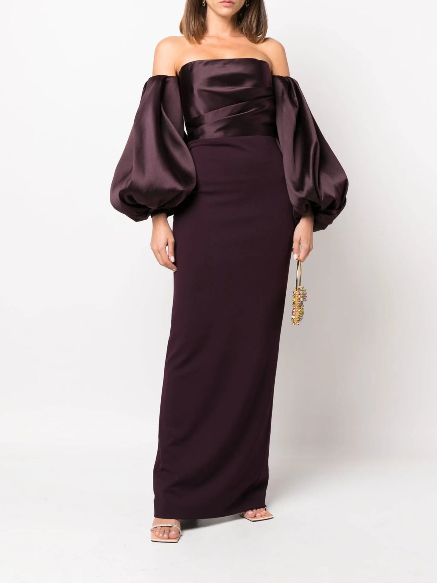 Carmen off-shoulder evening dress