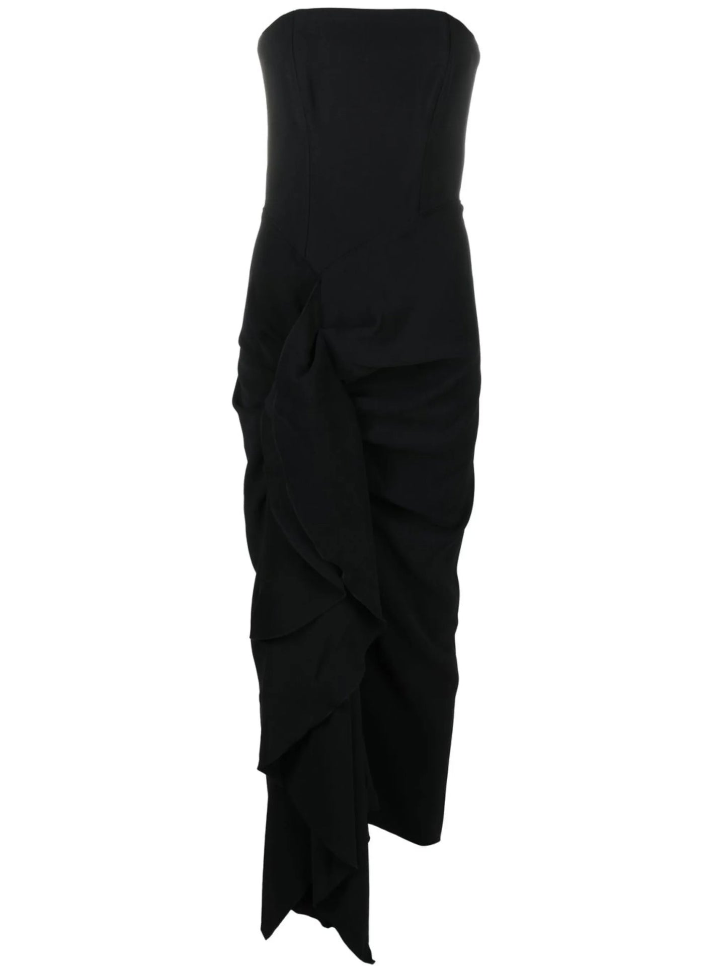 Thalia drape-detail strapless dress