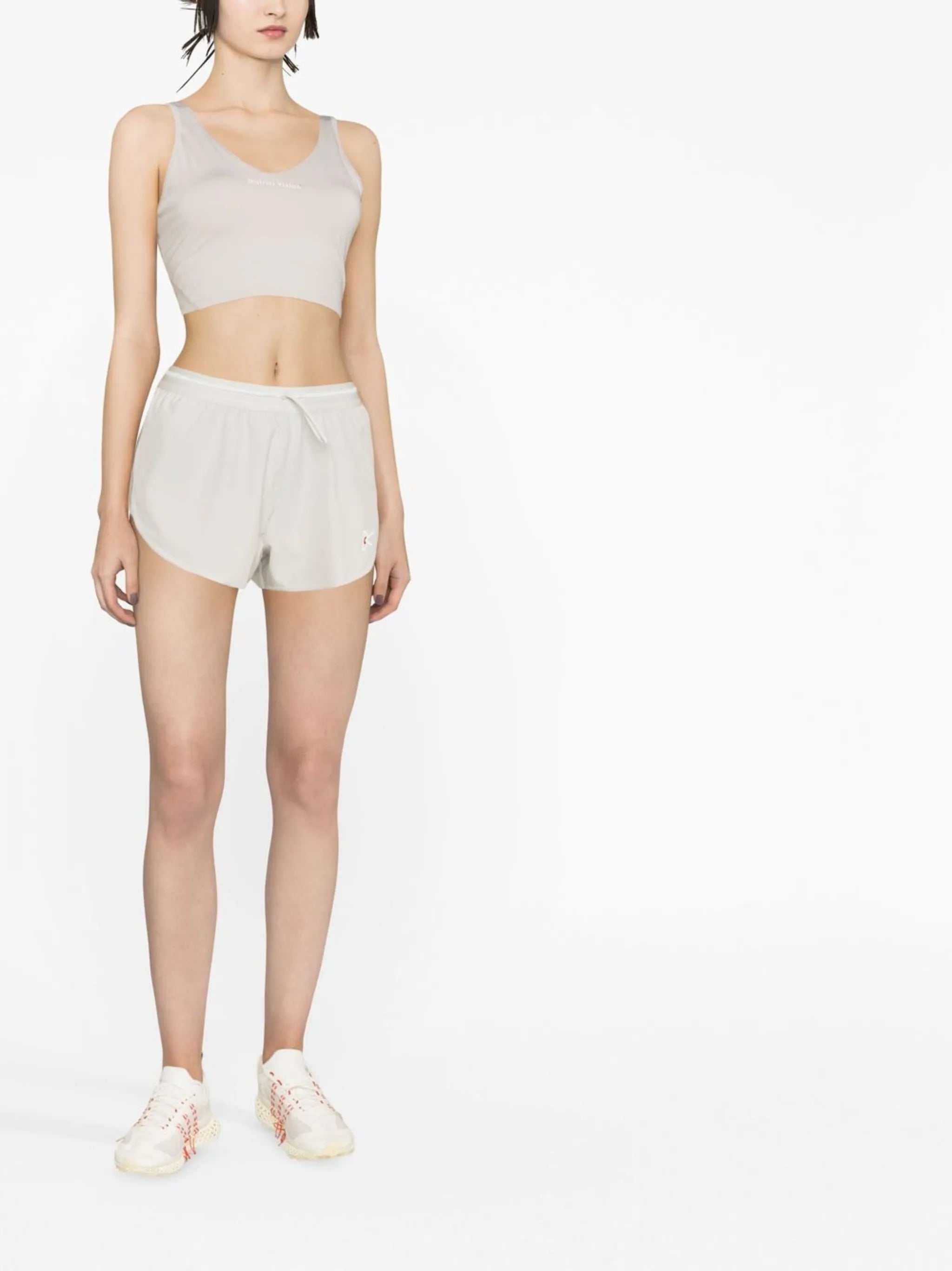 Khanti logo-print bra