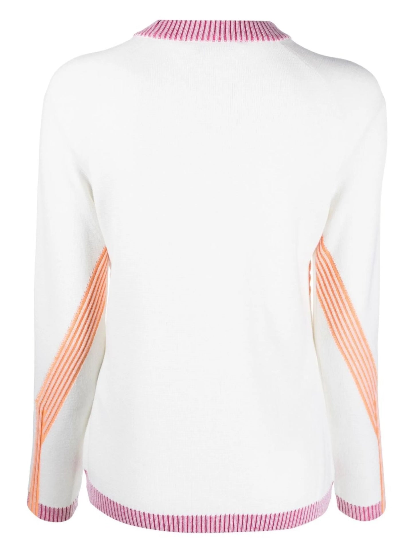 contrast-collar wool sweater