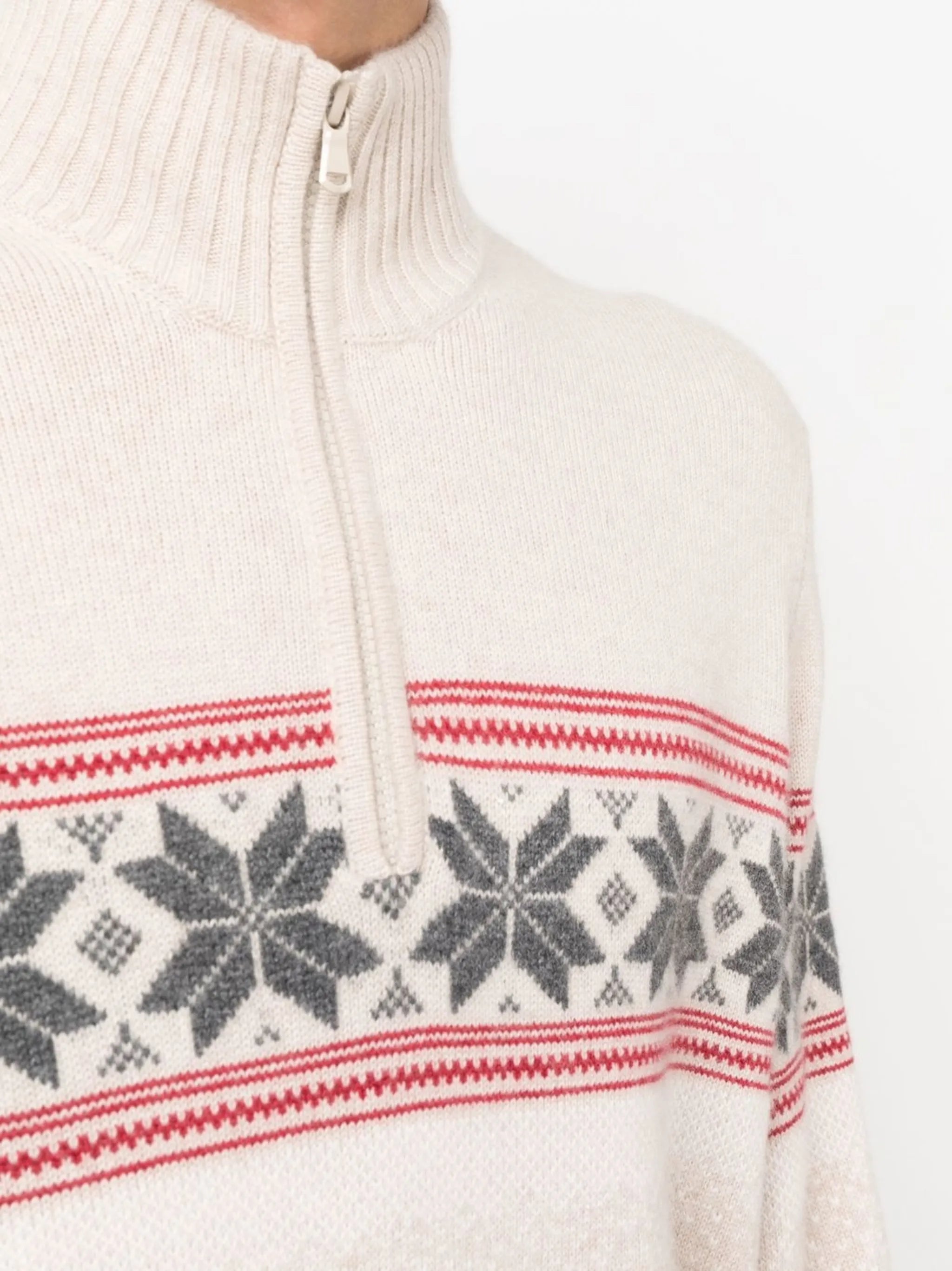 cashmere knitted roll-neck jumper