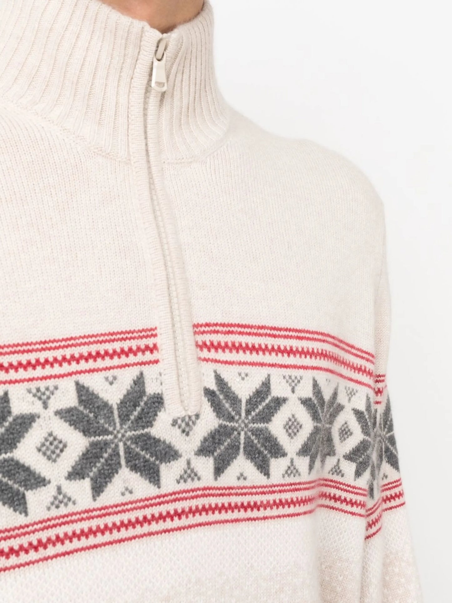 cashmere knitted roll-neck jumper