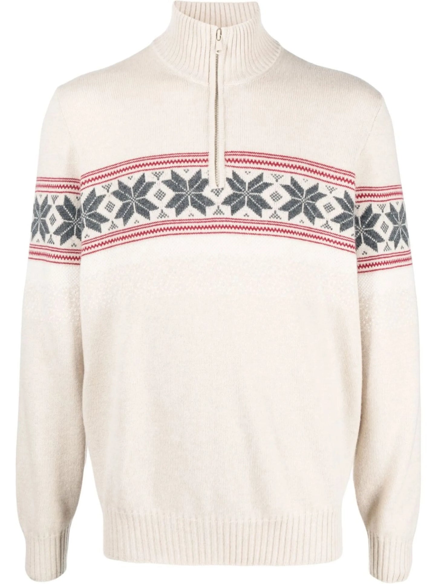 cashmere knitted roll-neck jumper