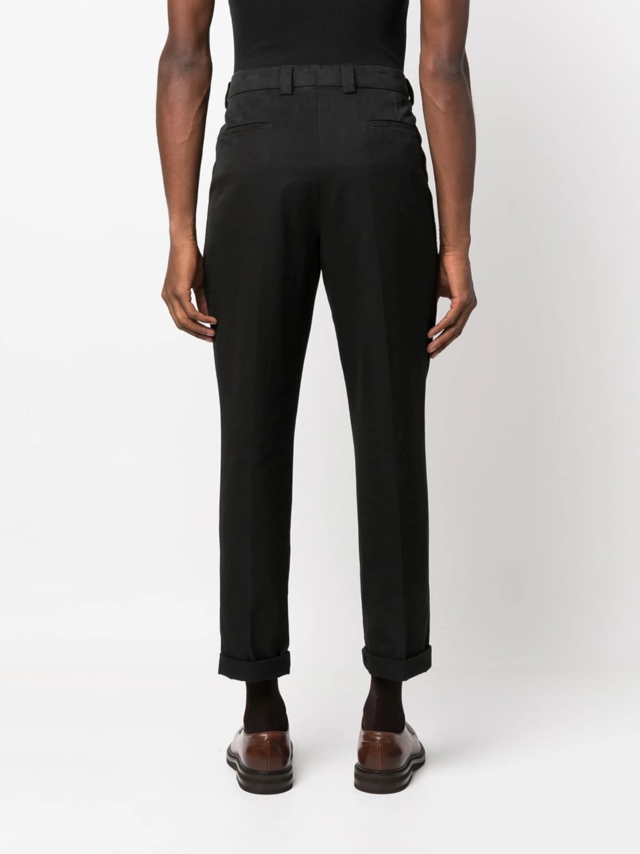 cropped cotton trousers