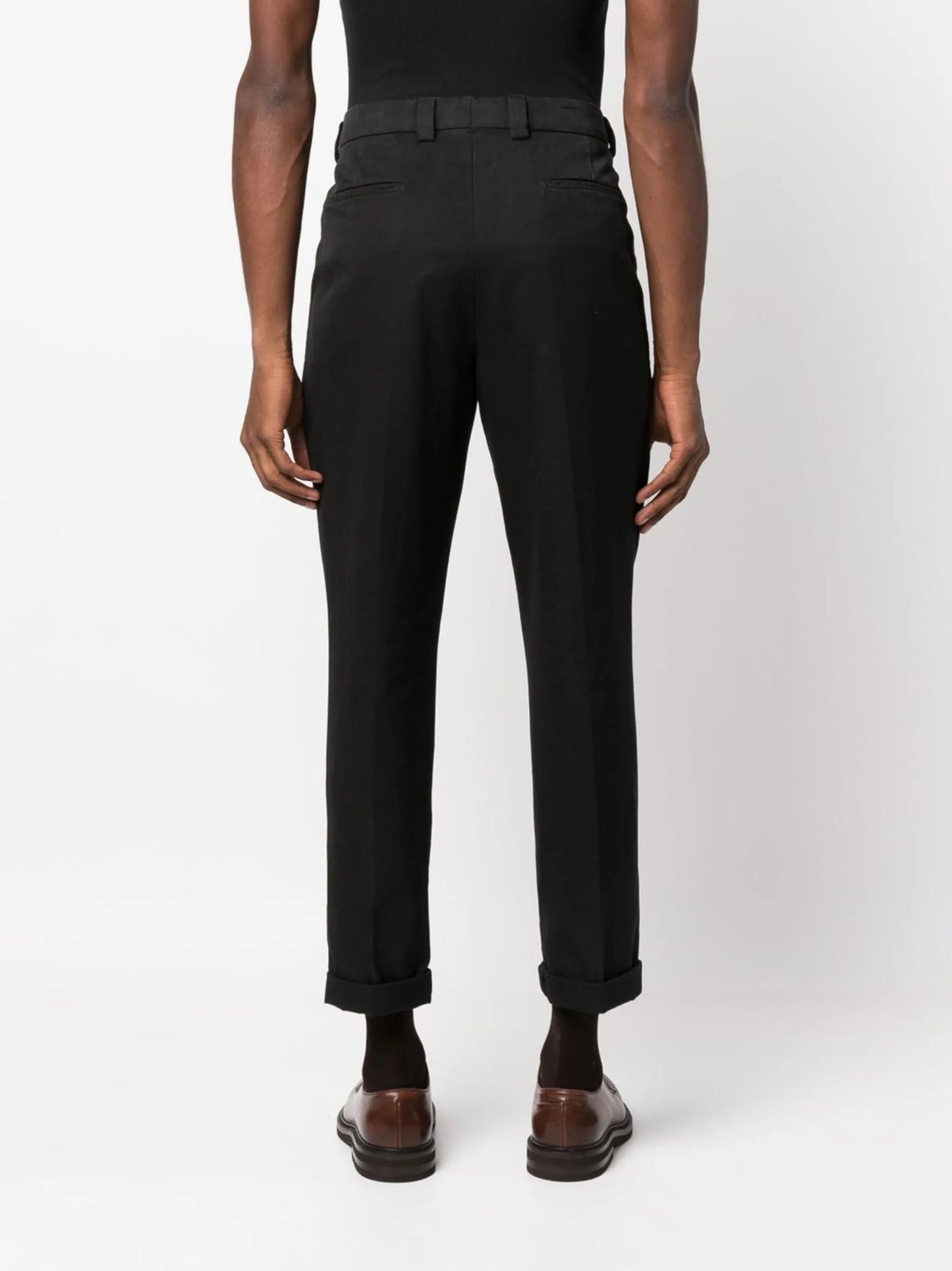 cropped cotton trousers