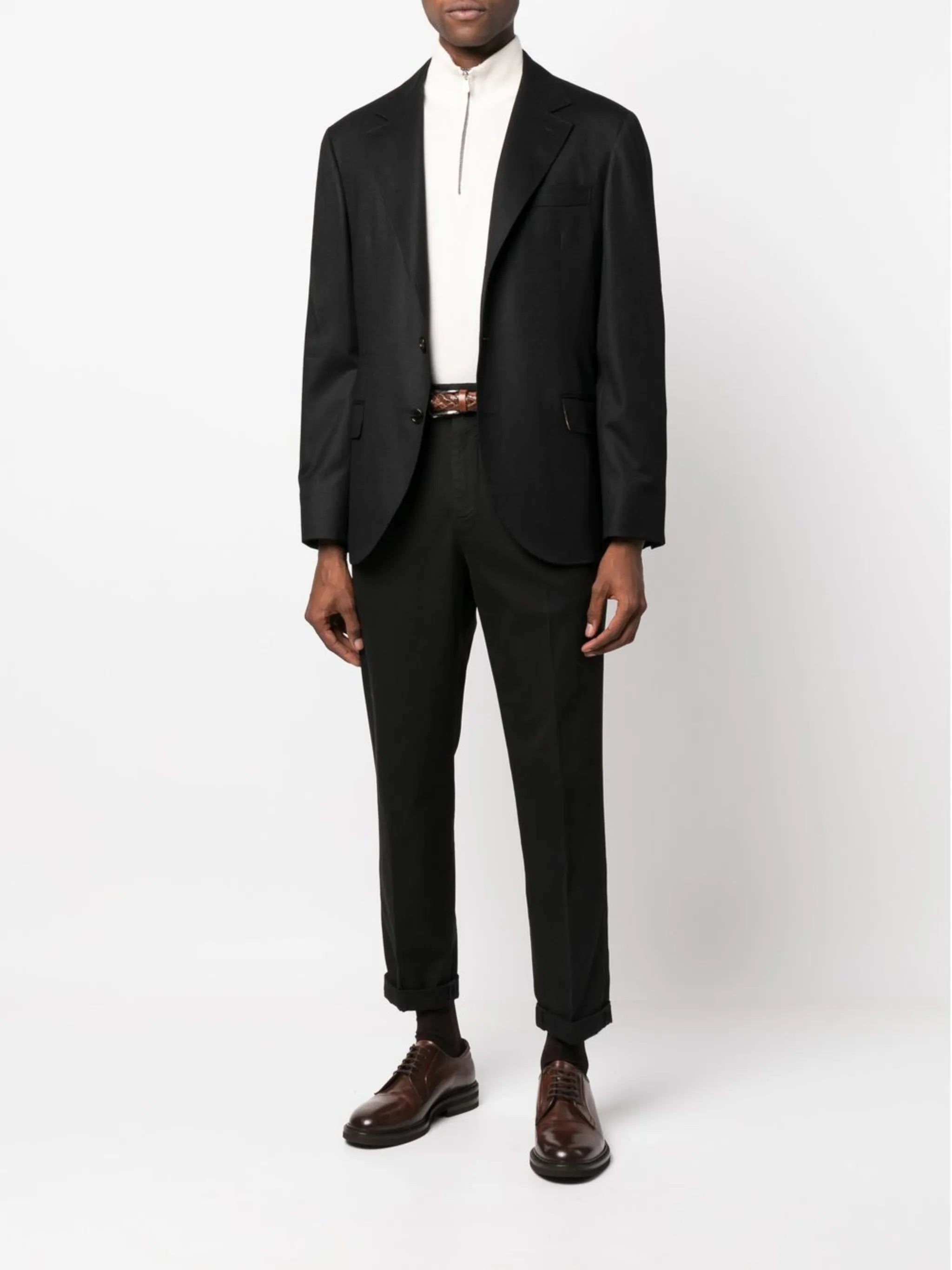 cropped cotton trousers