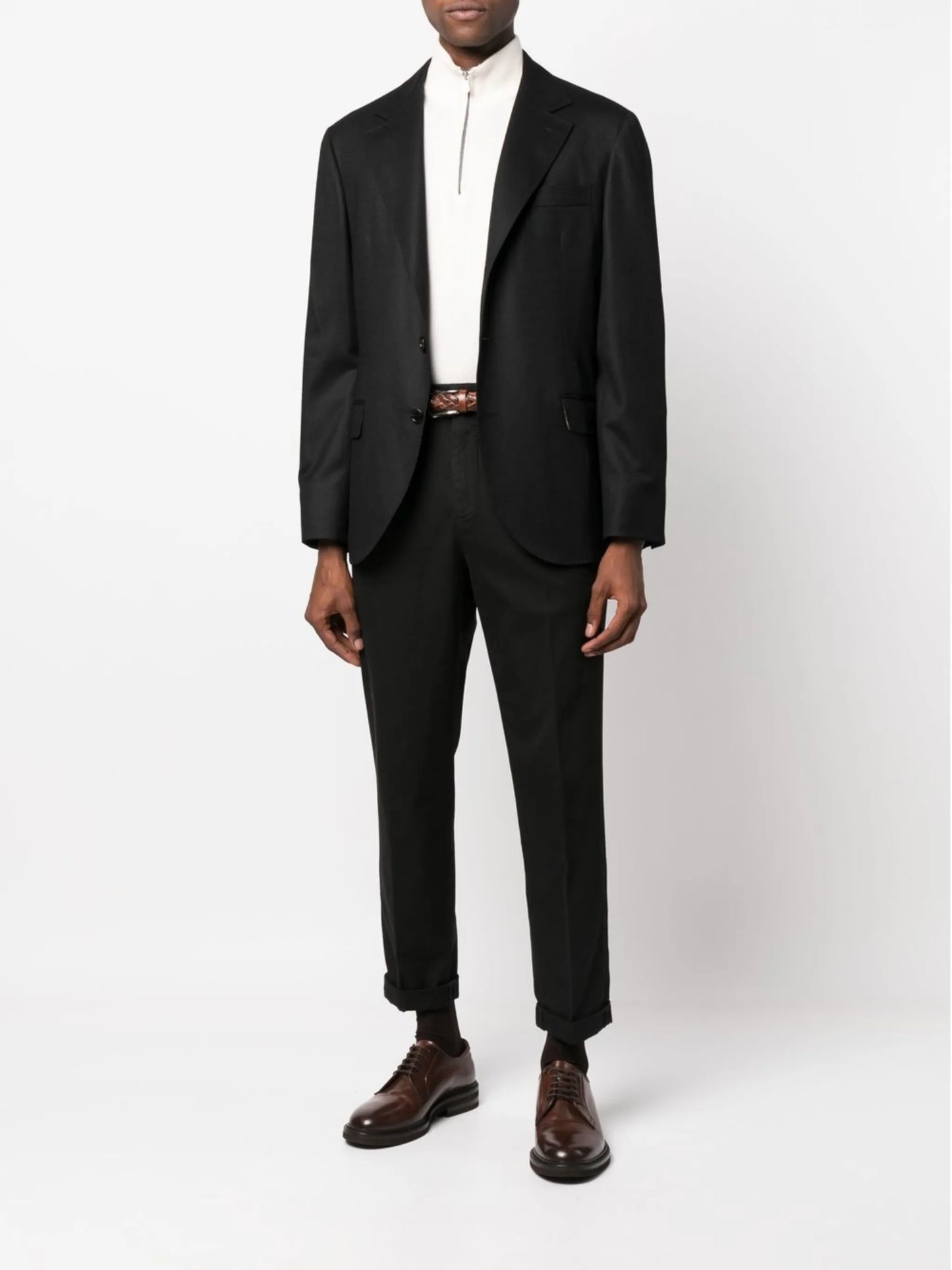 cropped cotton trousers