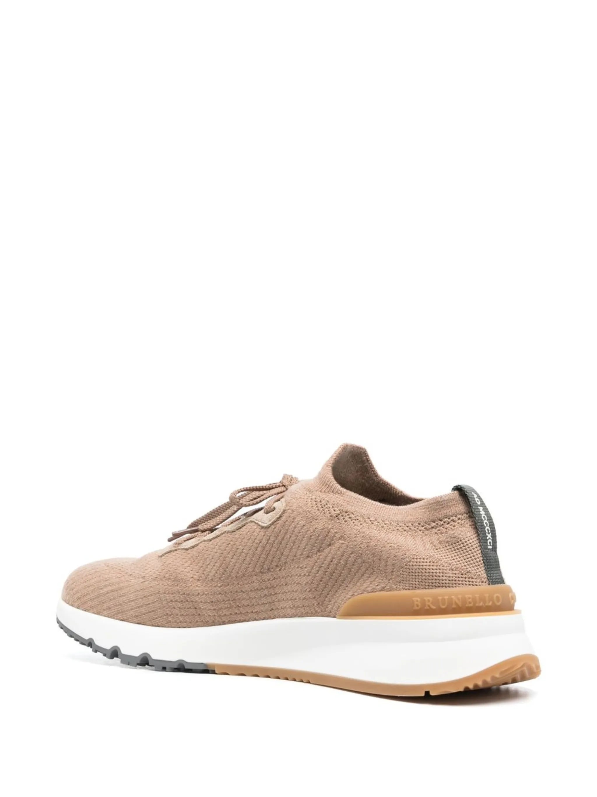 logo-detail lace-up sneakers