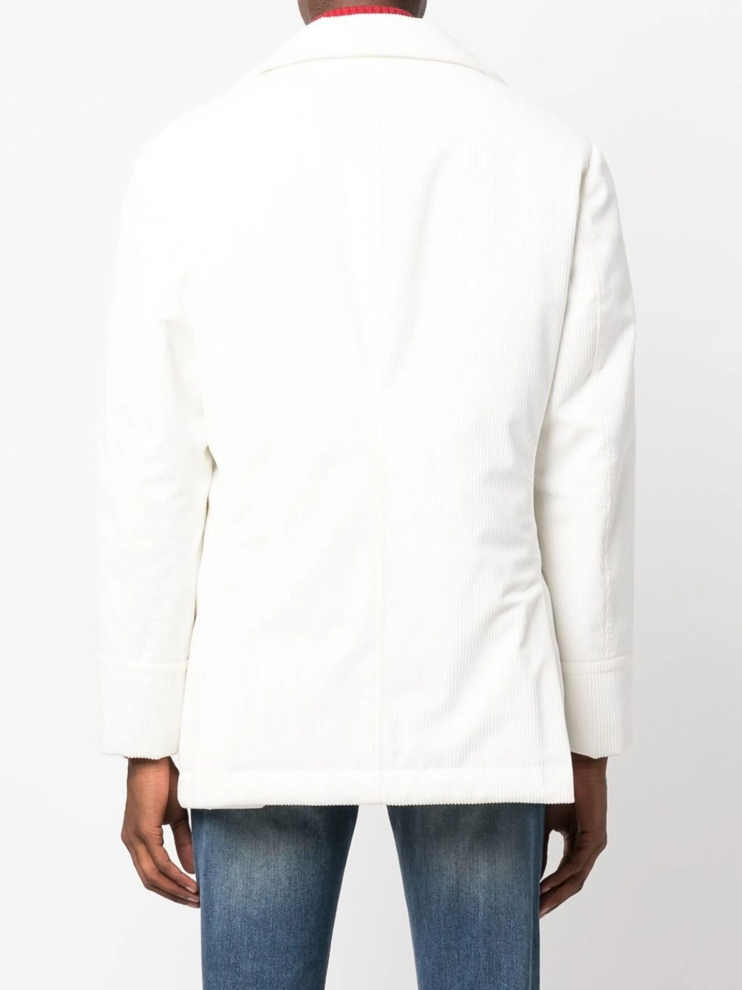 Caban double-breasted corduroy coat