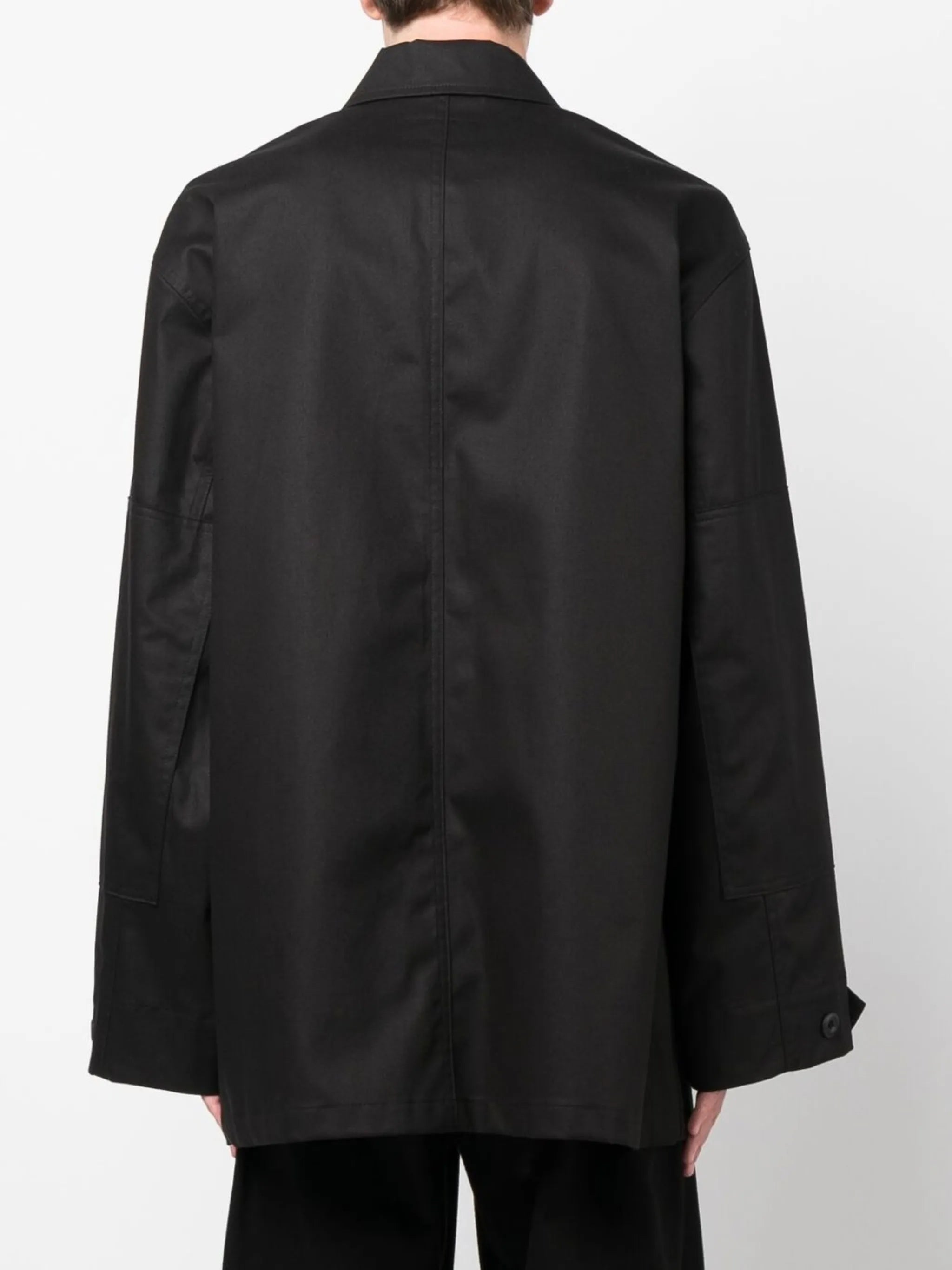 multi-pocket cargo shirt jacket