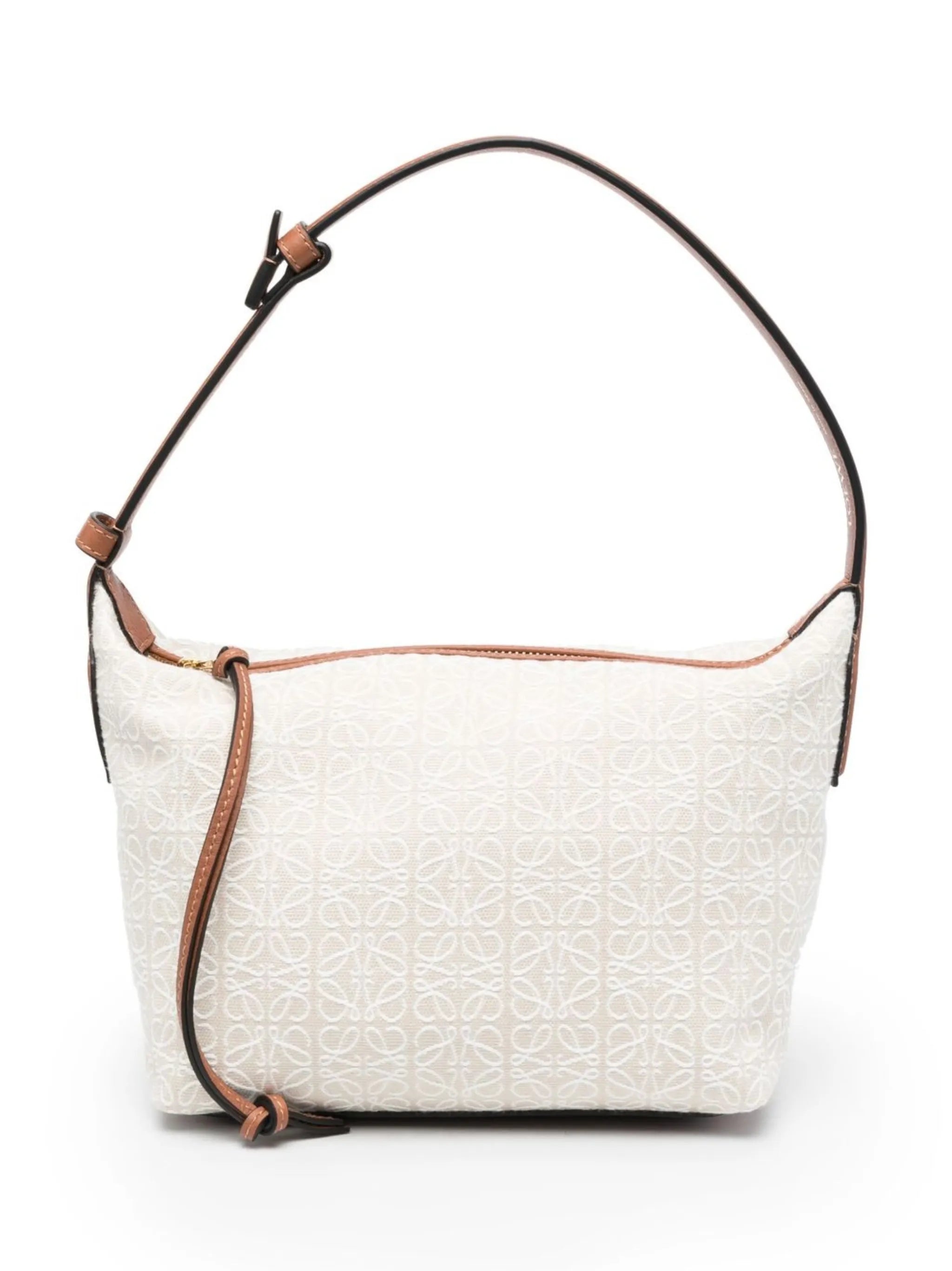 monogram-pattern shoulder bag
